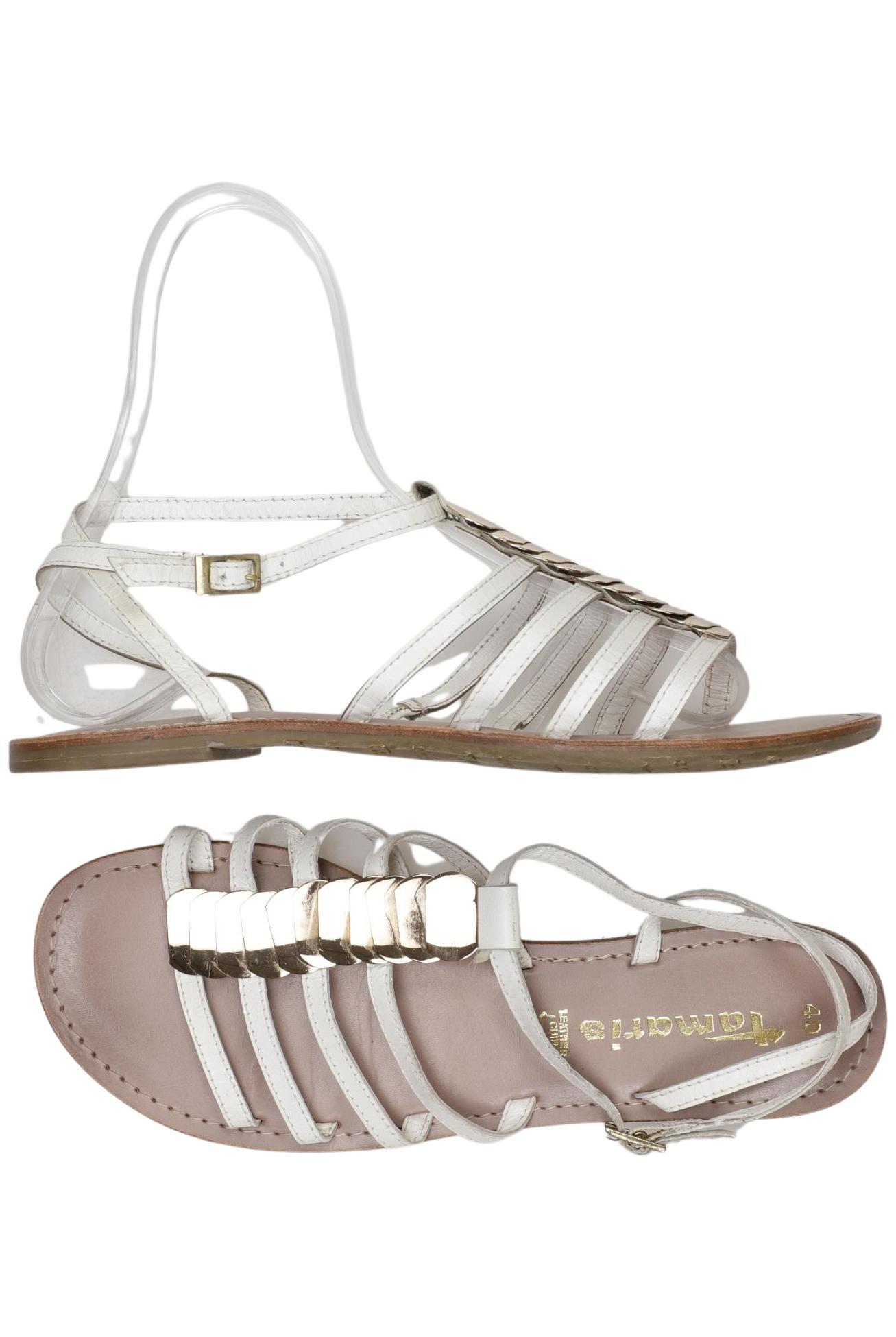 

Tamaris Damen Sandale, weiß, Gr. 40