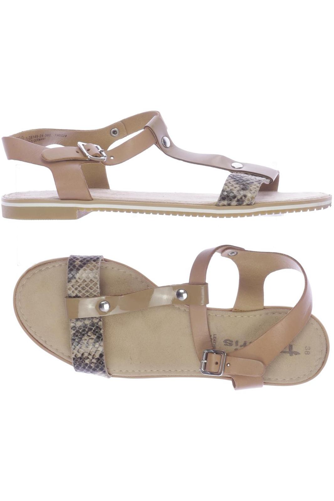 

Tamaris Damen Sandale, beige, Gr. 38