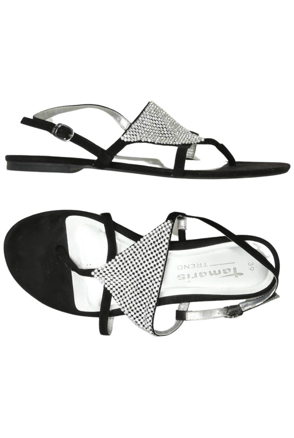 

Tamaris Damen Sandale, schwarz, Gr. 39