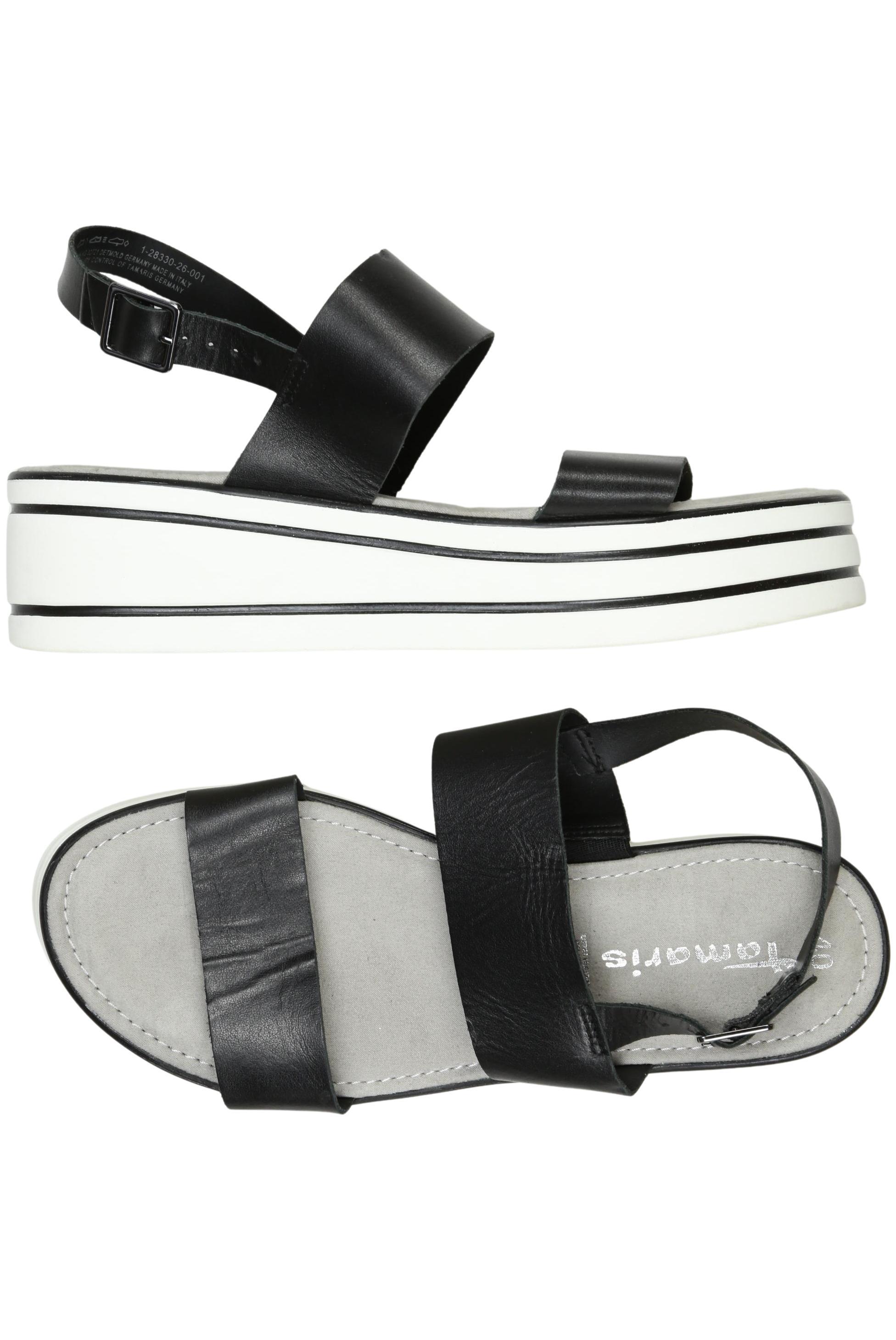 

Tamaris Damen Sandale, schwarz, Gr. 40