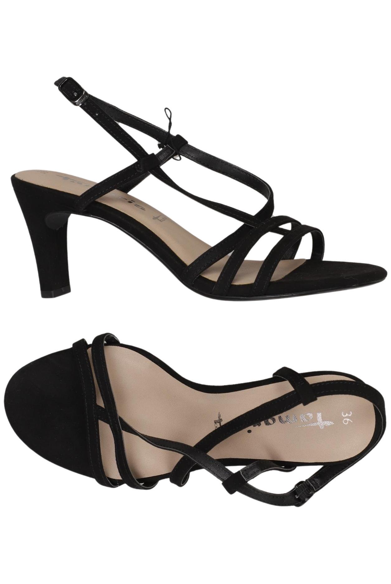 

Tamaris Damen Sandale, schwarz, Gr. 36