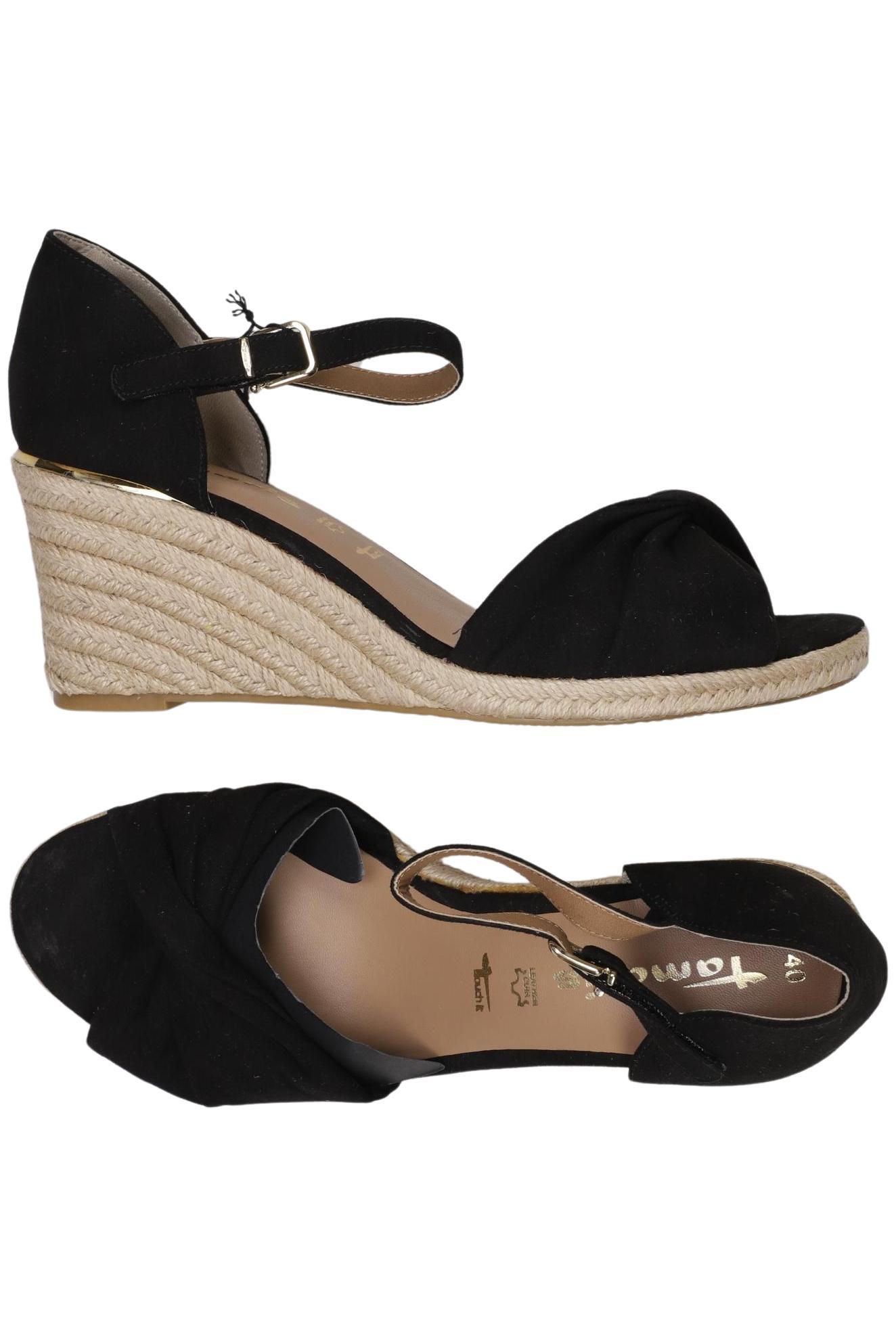 

Tamaris Damen Sandale, schwarz, Gr. 40