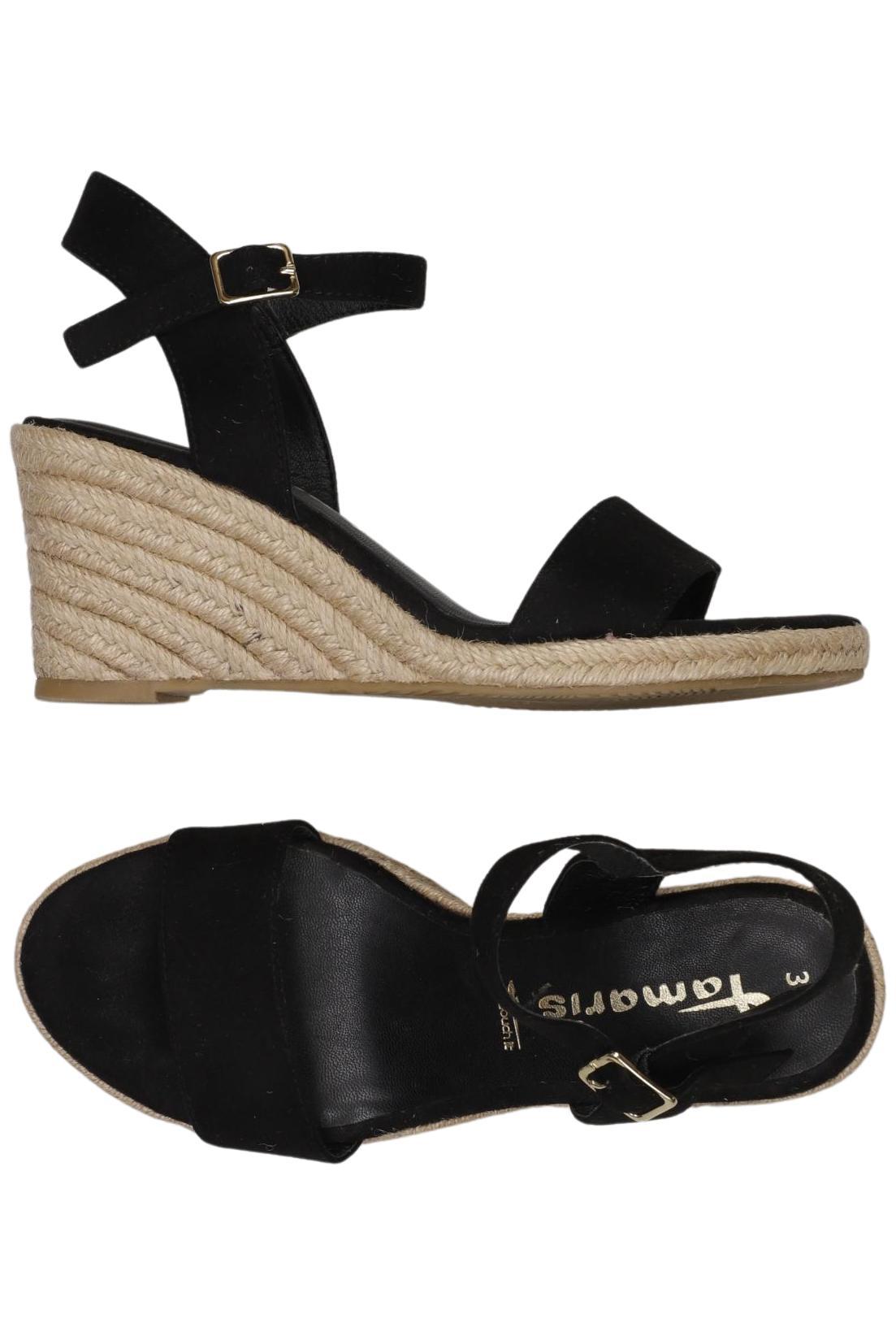 

Tamaris Damen Sandale, schwarz, Gr. 36