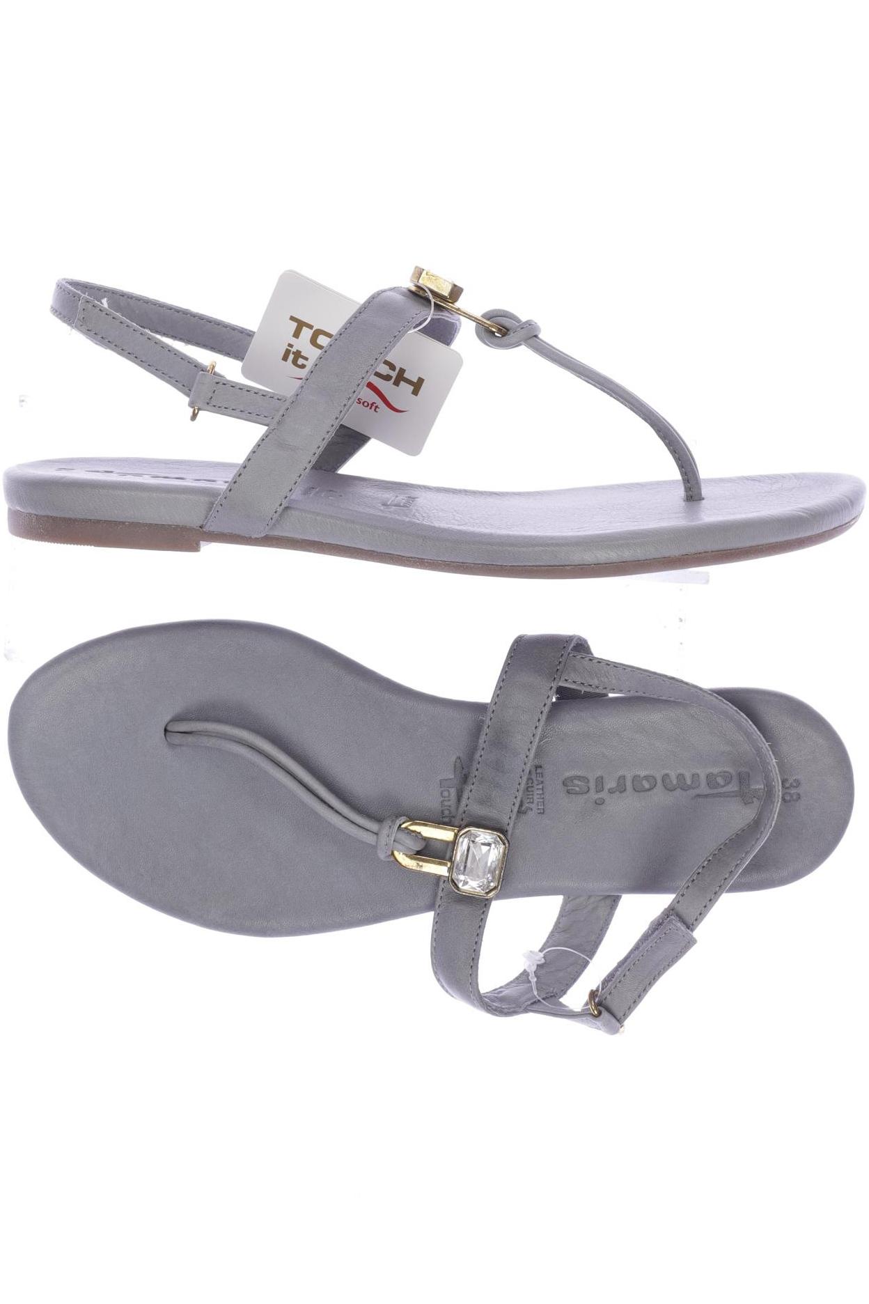 

Tamaris Damen Sandale, grau, Gr. 38