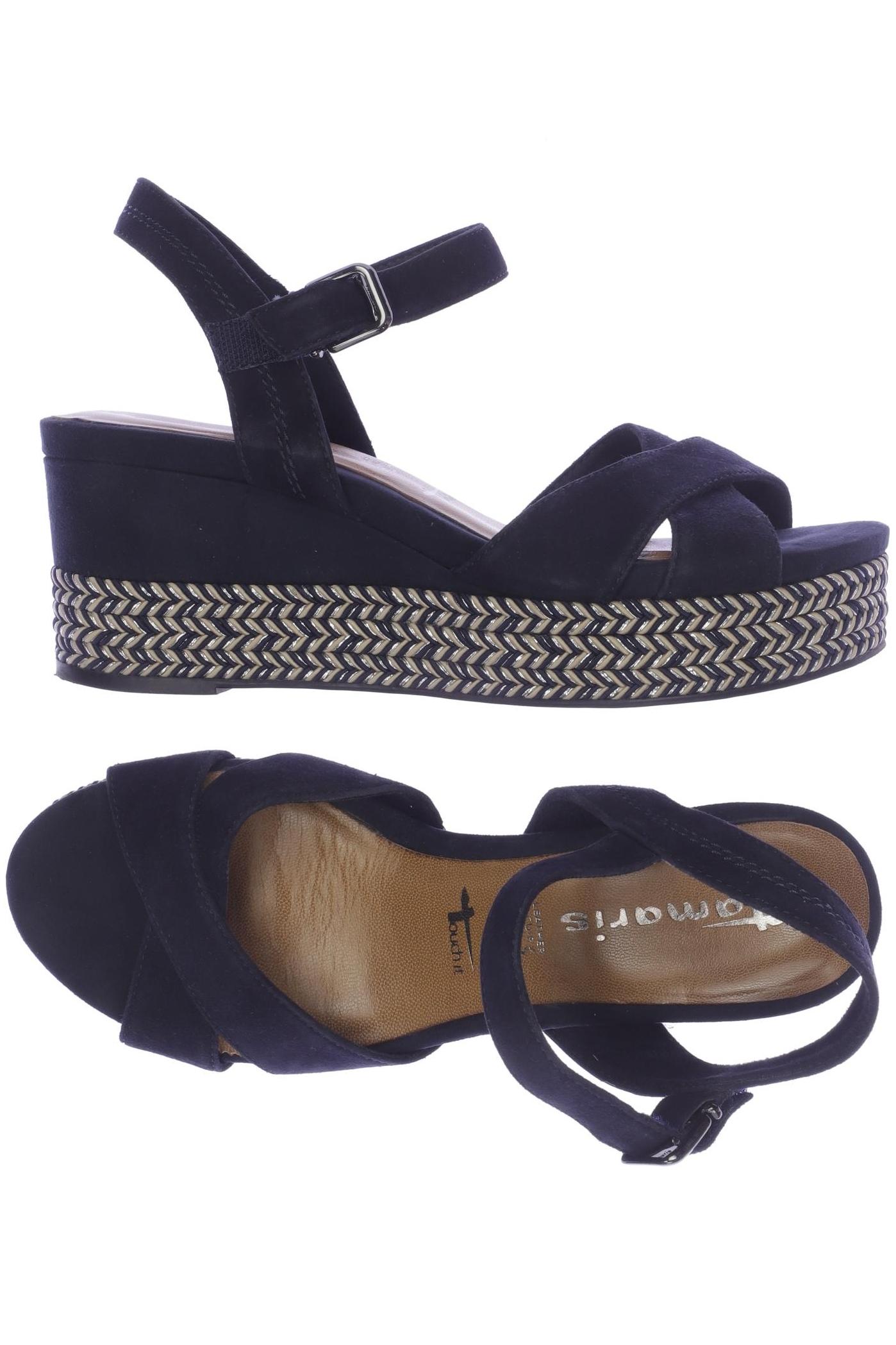 

Tamaris Damen Sandale, marineblau, Gr. 37