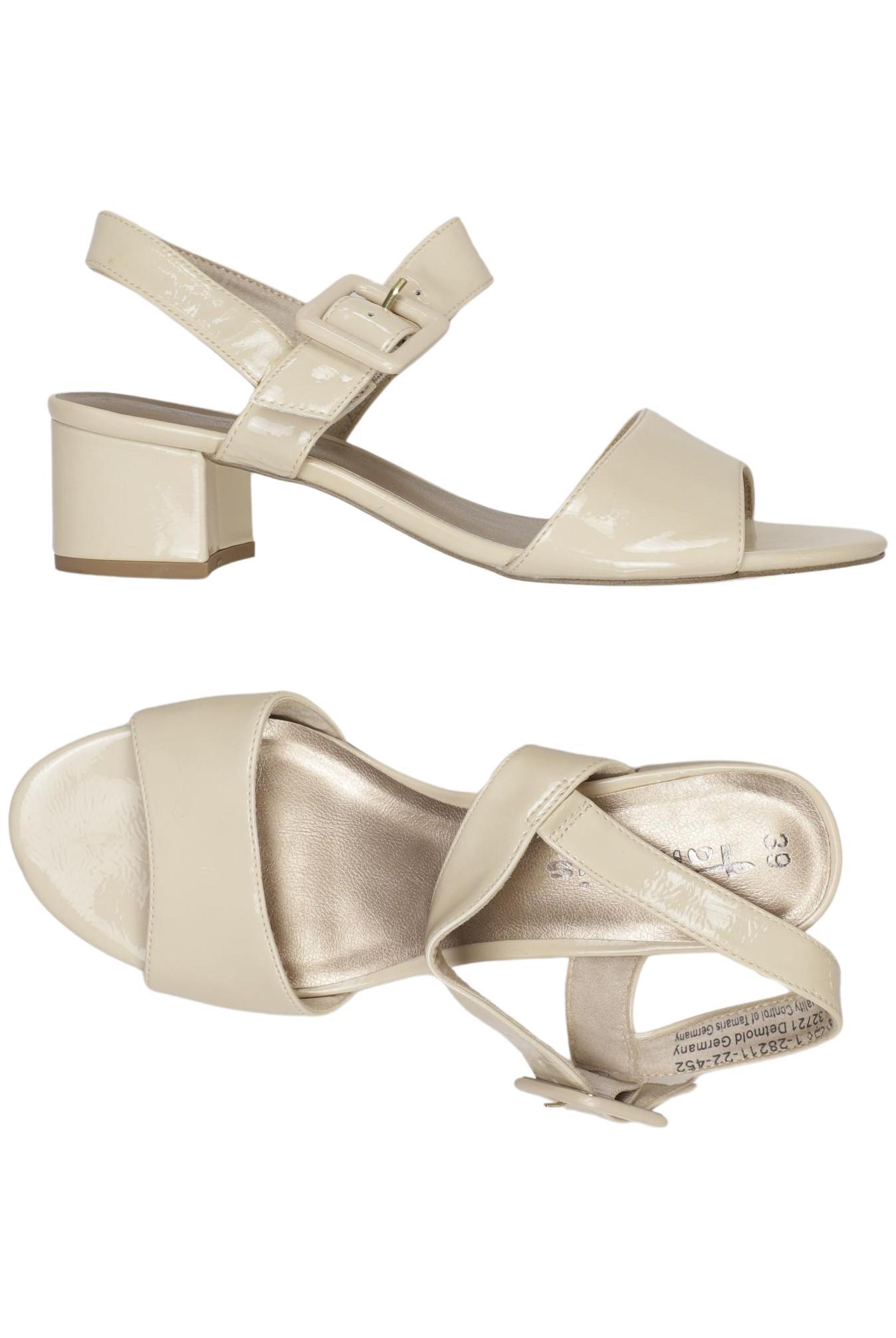 

Tamaris Damen Sandale, beige, Gr. 39