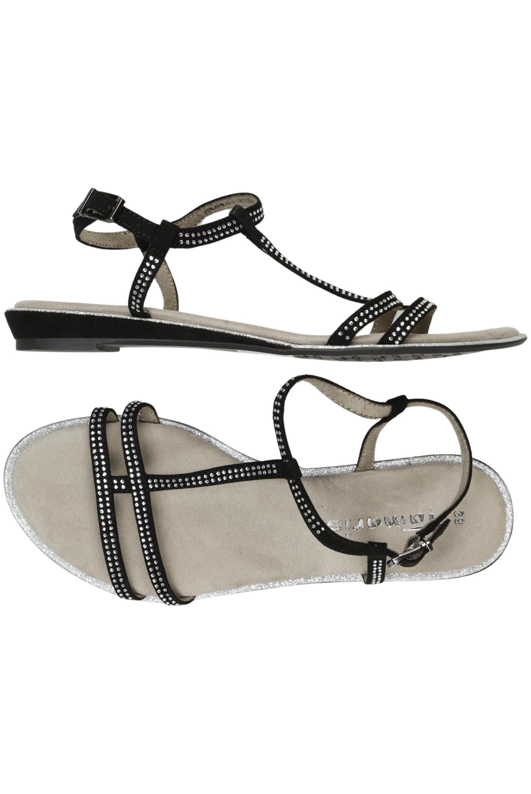 

Tamaris Damen Sandale, schwarz, Gr. 39