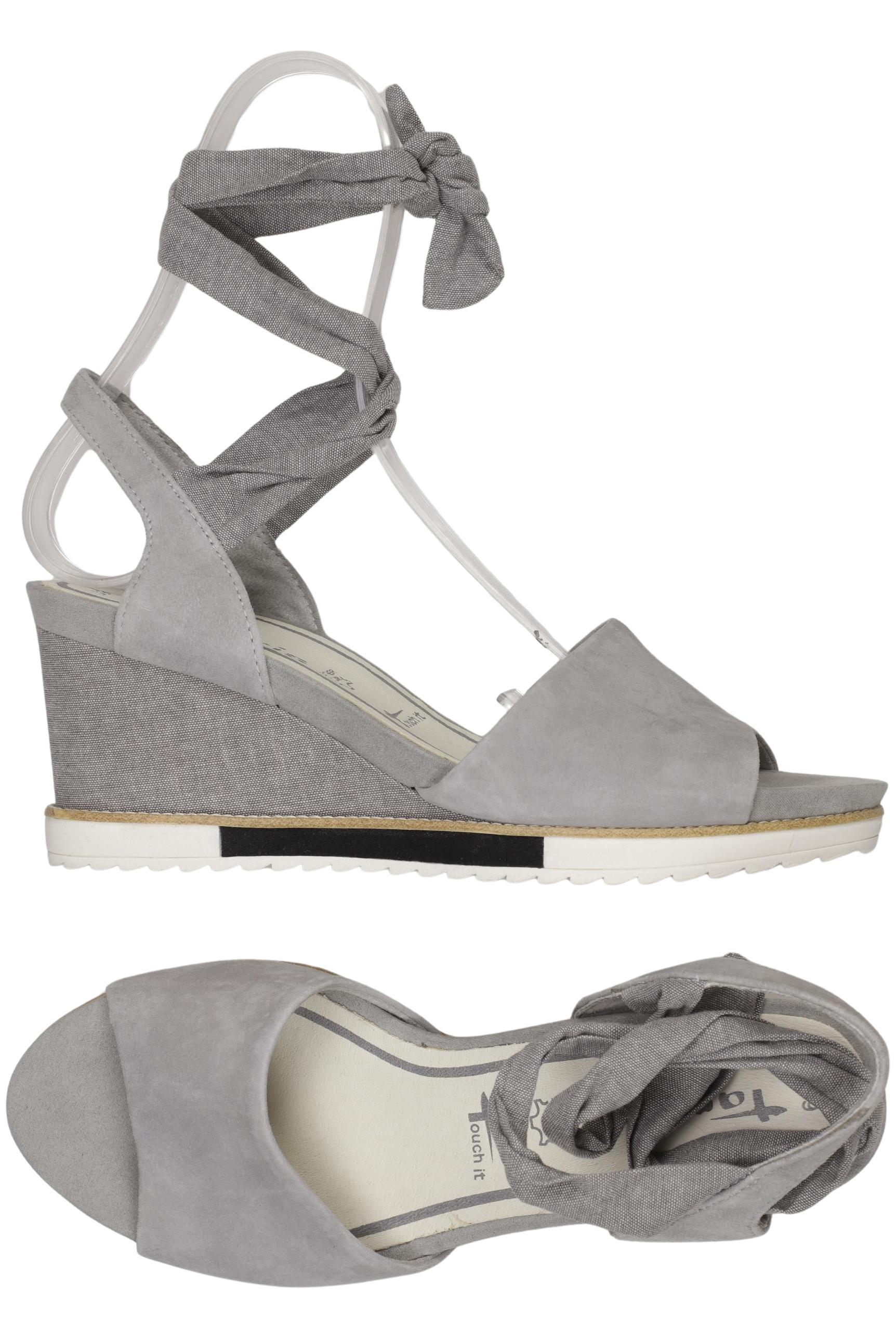

Tamaris Damen Sandale, grau, Gr. 39