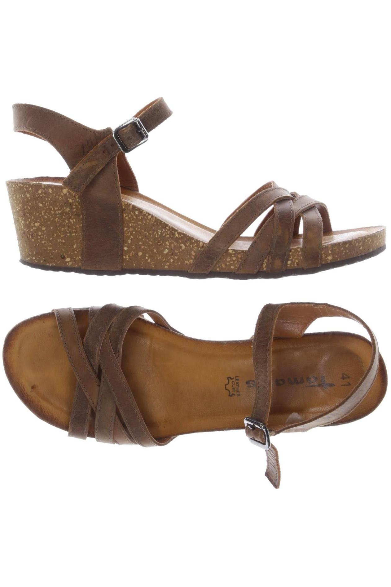 

Tamaris Damen Sandale, braun, Gr. 41