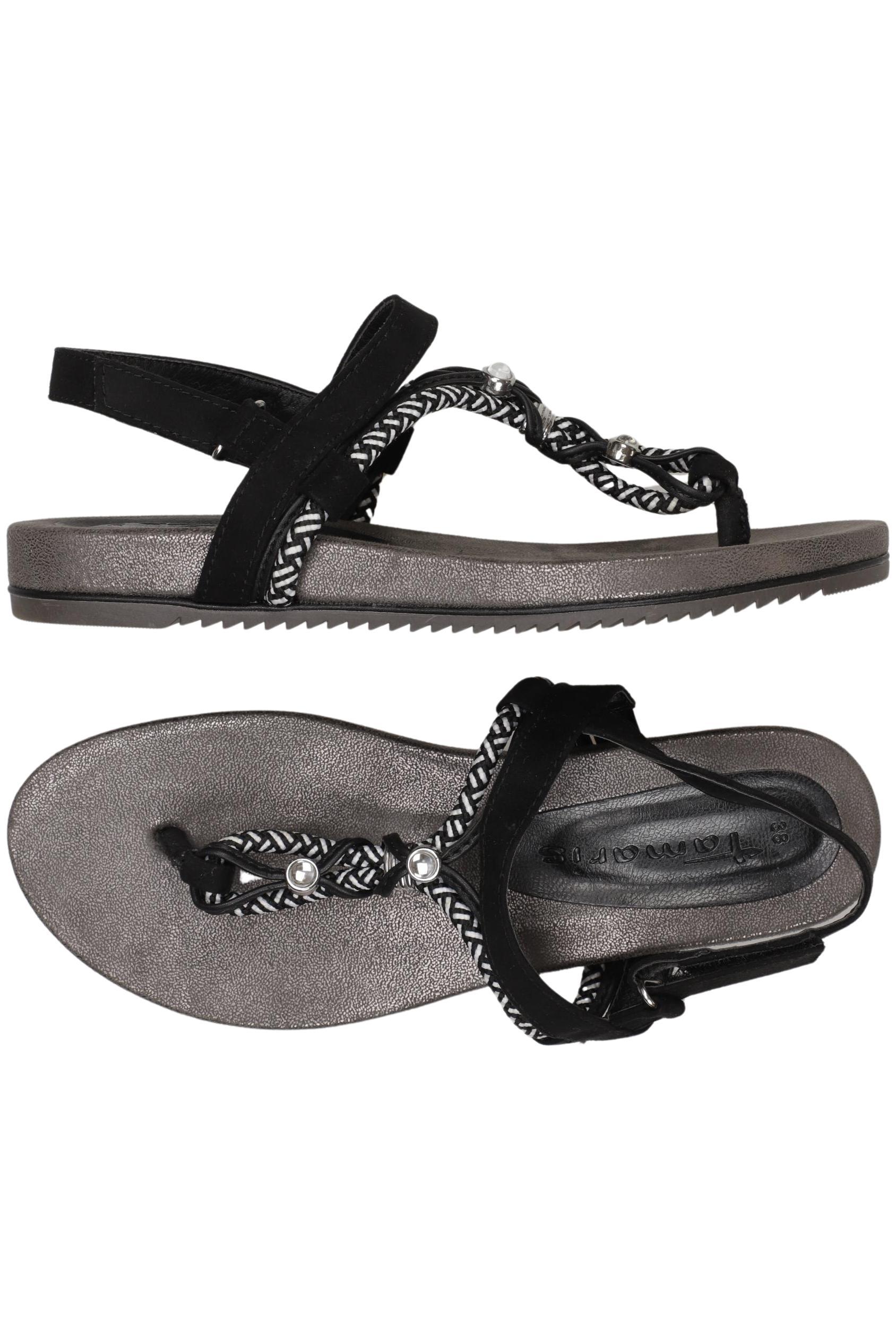 

Tamaris Damen Sandale, schwarz, Gr. 38