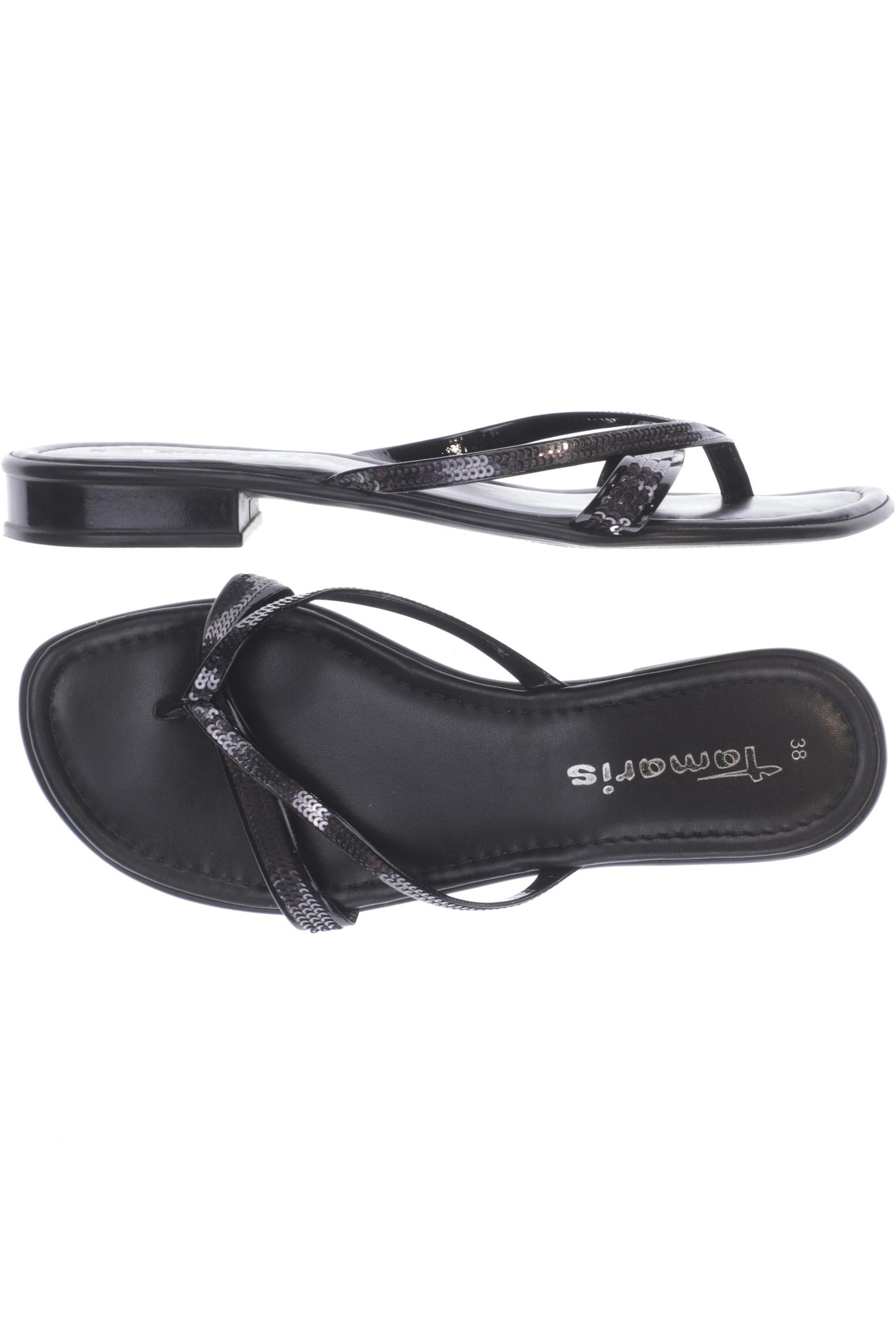 

Tamaris Damen Sandale, schwarz, Gr. 38