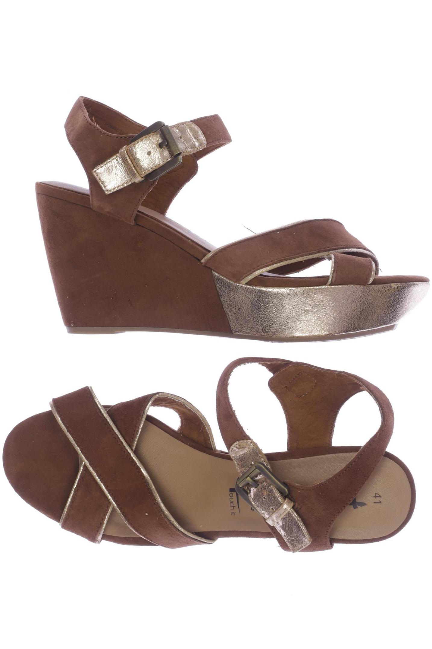 

Tamaris Damen Sandale, braun, Gr. 41