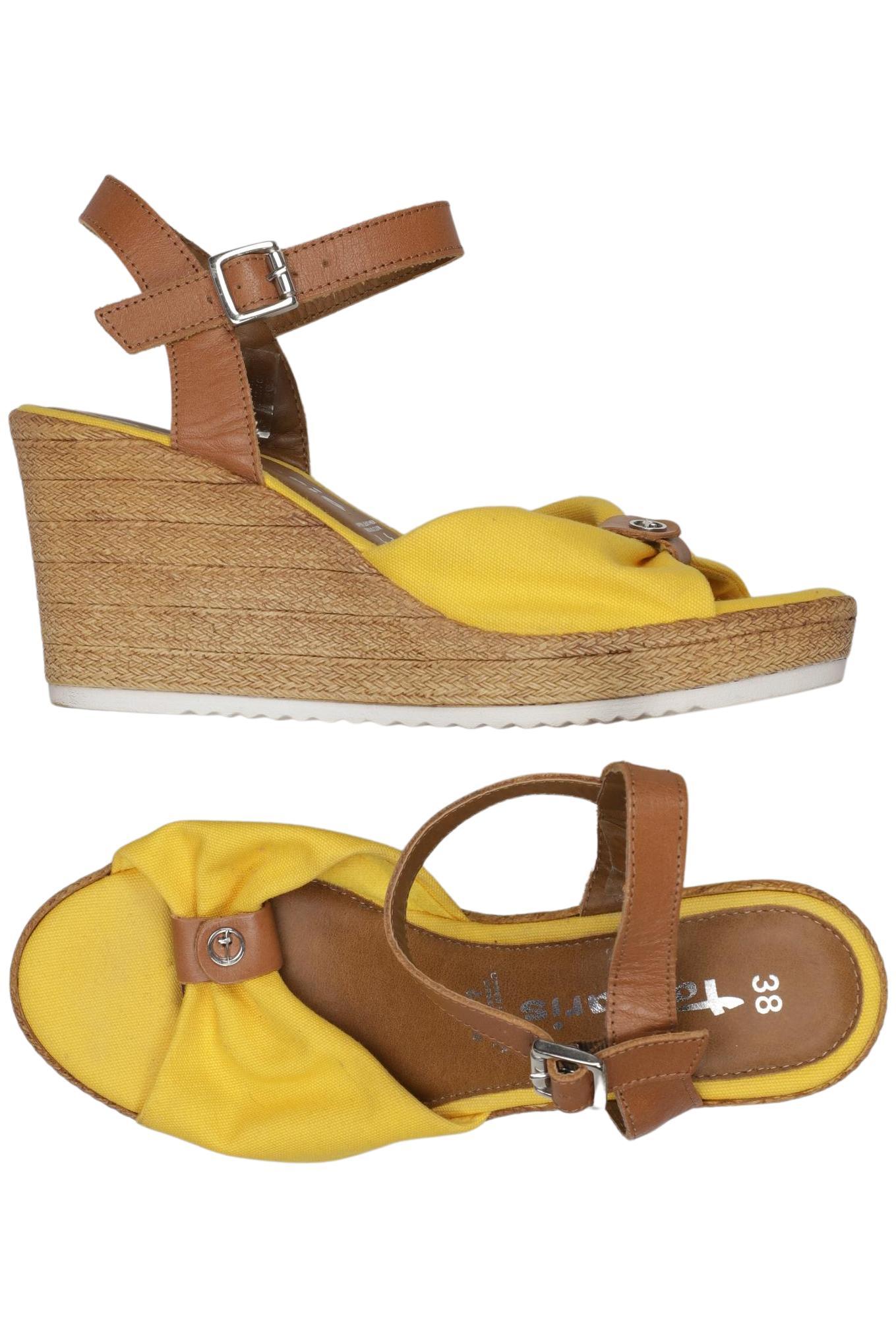 

Tamaris Damen Sandale, gelb, Gr. 38