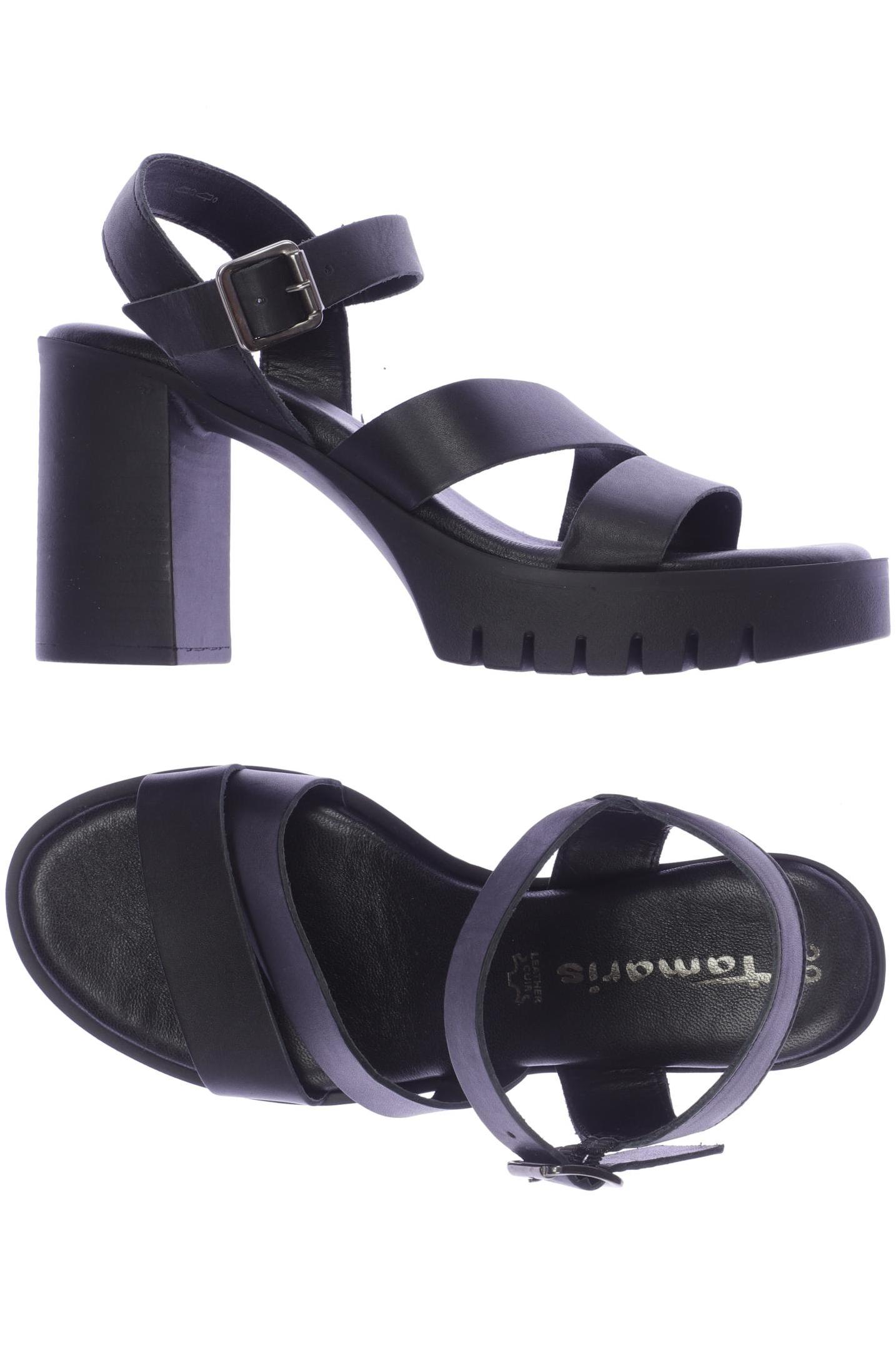 

Tamaris Damen Sandale, schwarz, Gr. 39