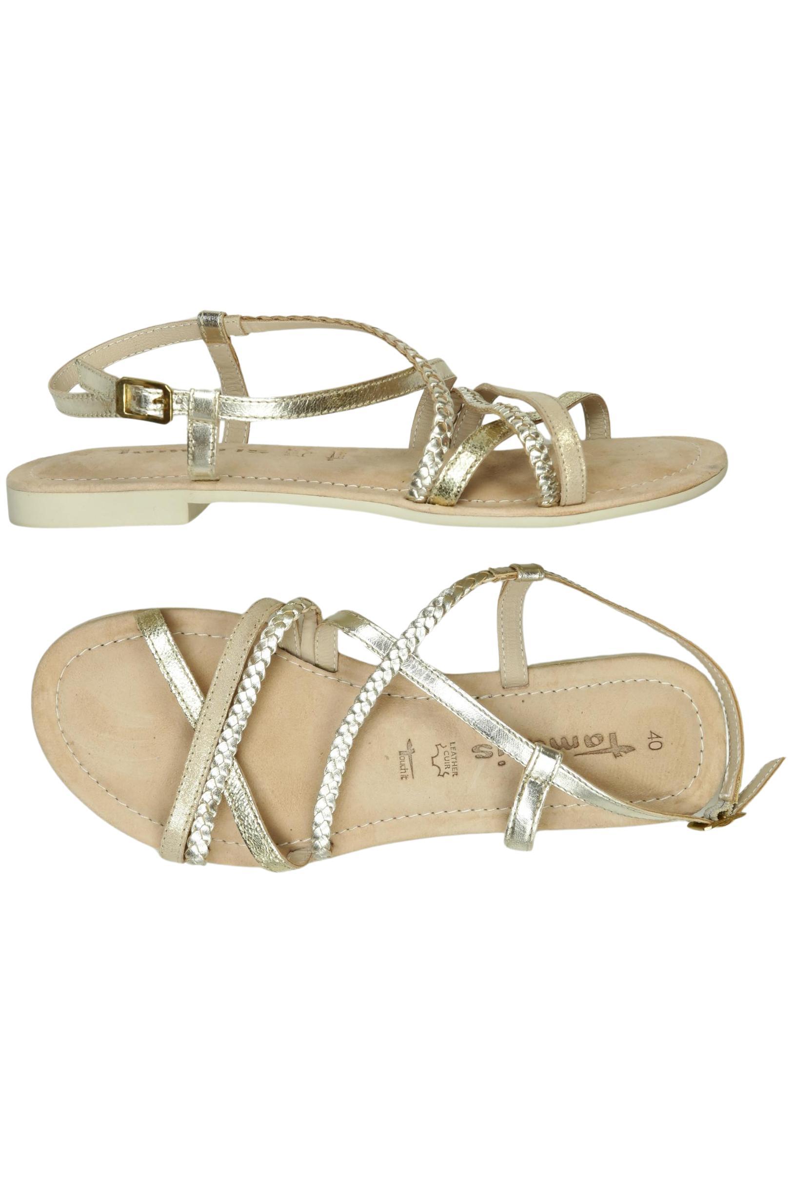 

Tamaris Damen Sandale, gold, Gr. 40