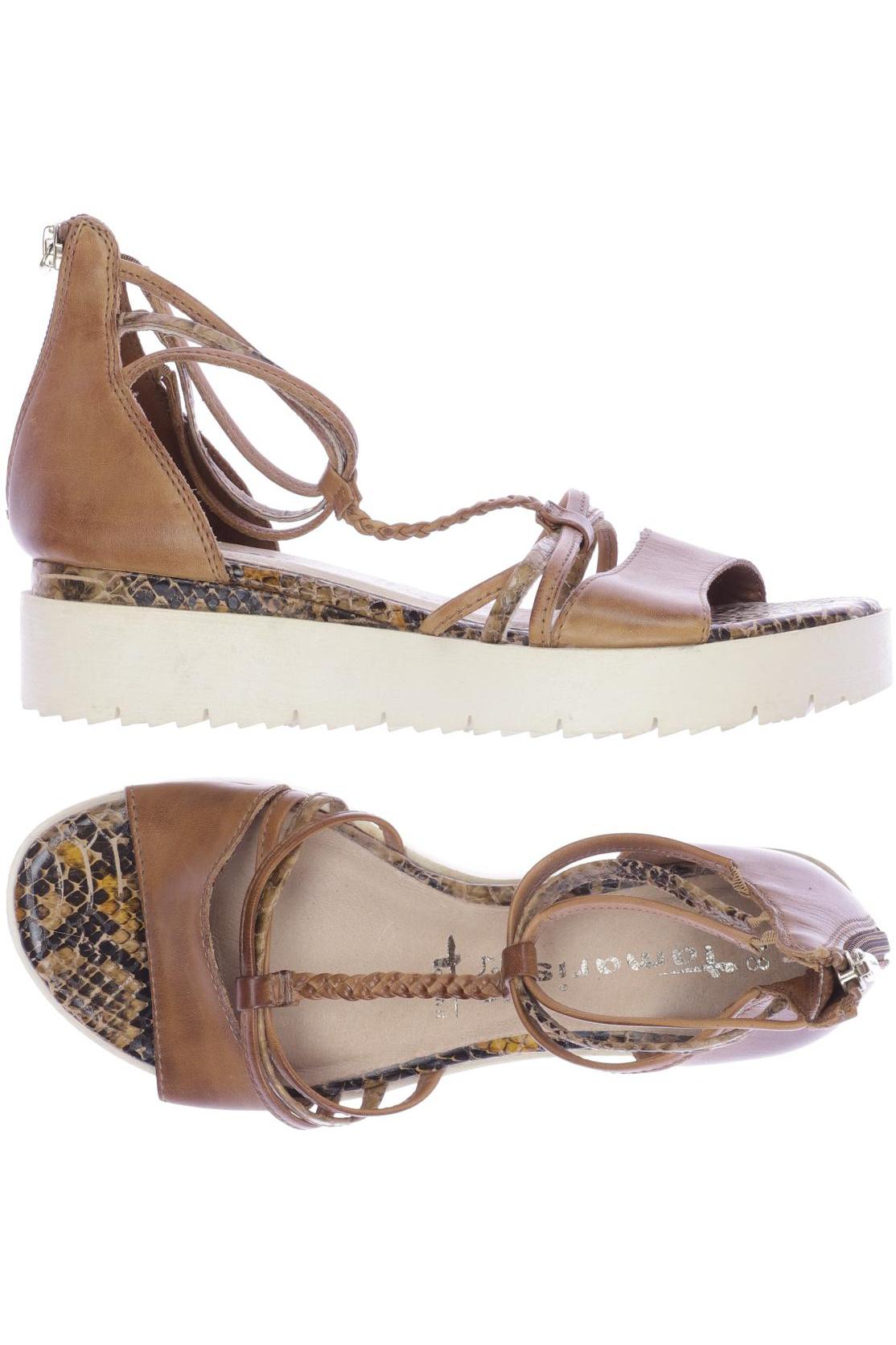 

Tamaris Damen Sandale, braun, Gr. 38