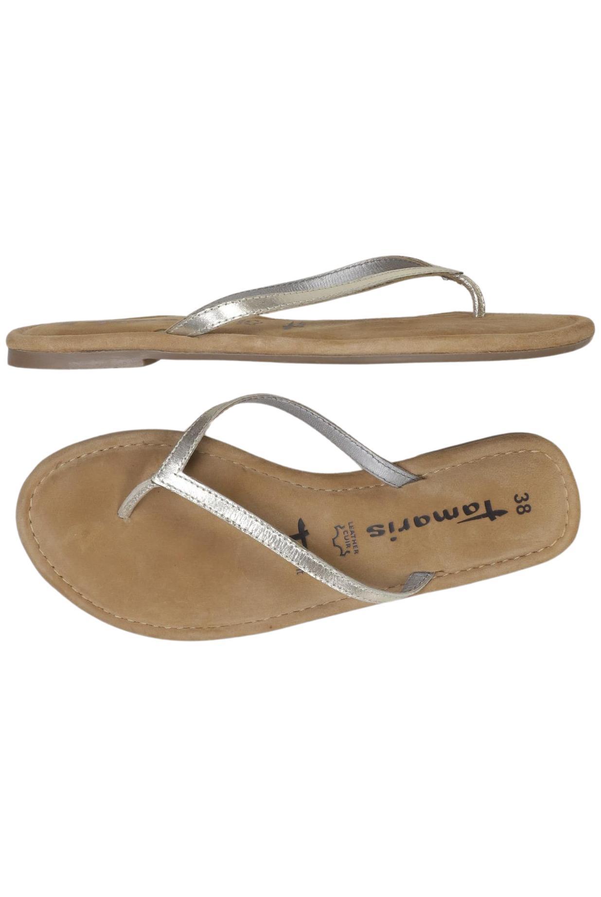 

Tamaris Damen Sandale, silber, Gr. 38