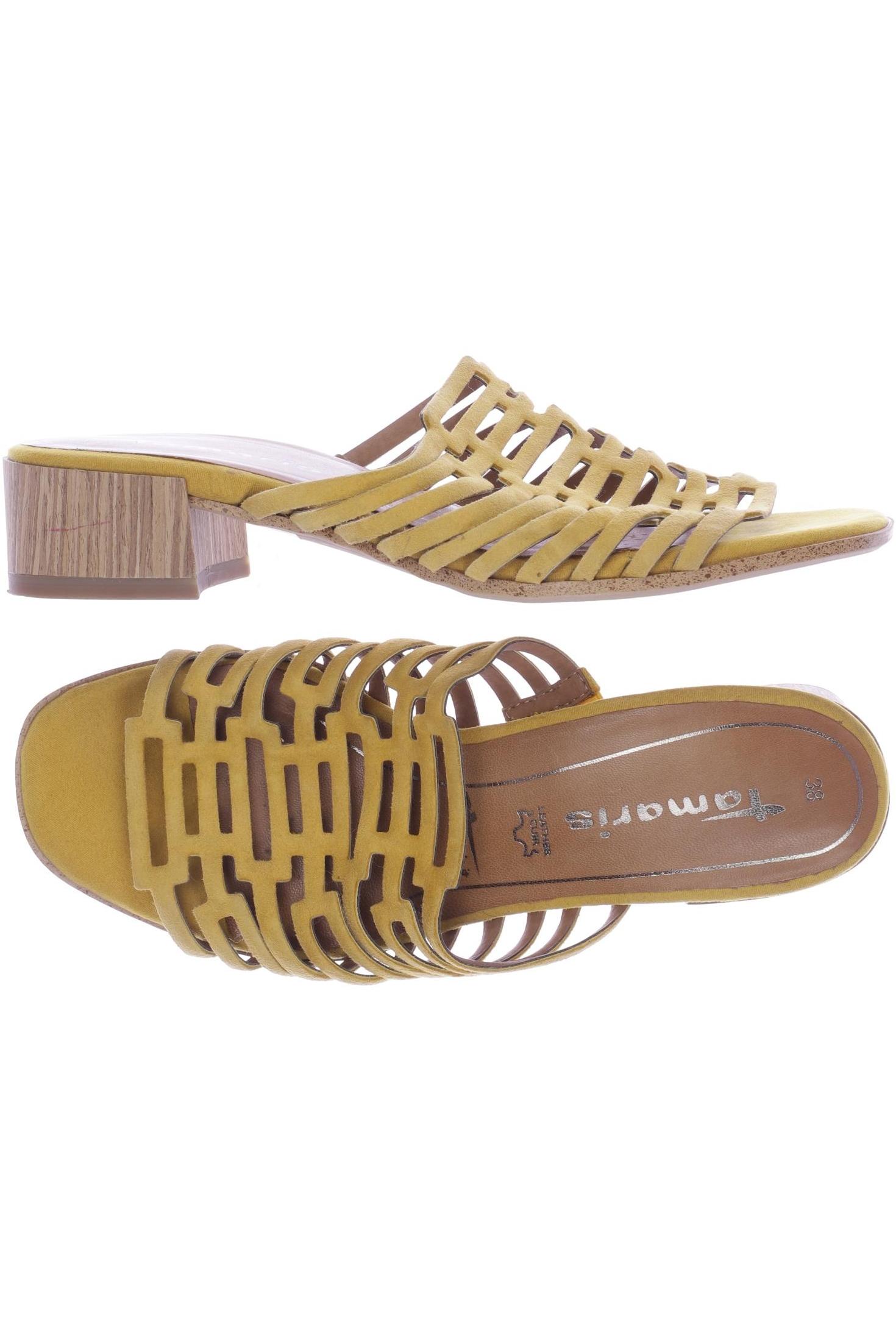 

Tamaris Damen Sandale, gelb, Gr. 38