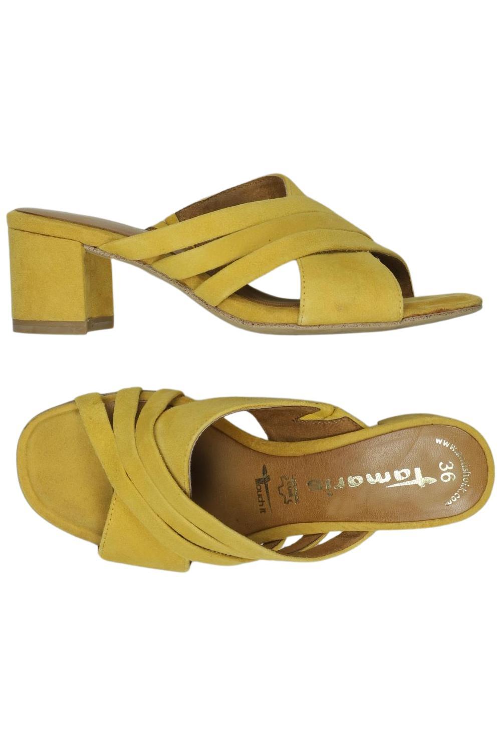 

Tamaris Damen Sandale, gelb, Gr. 36