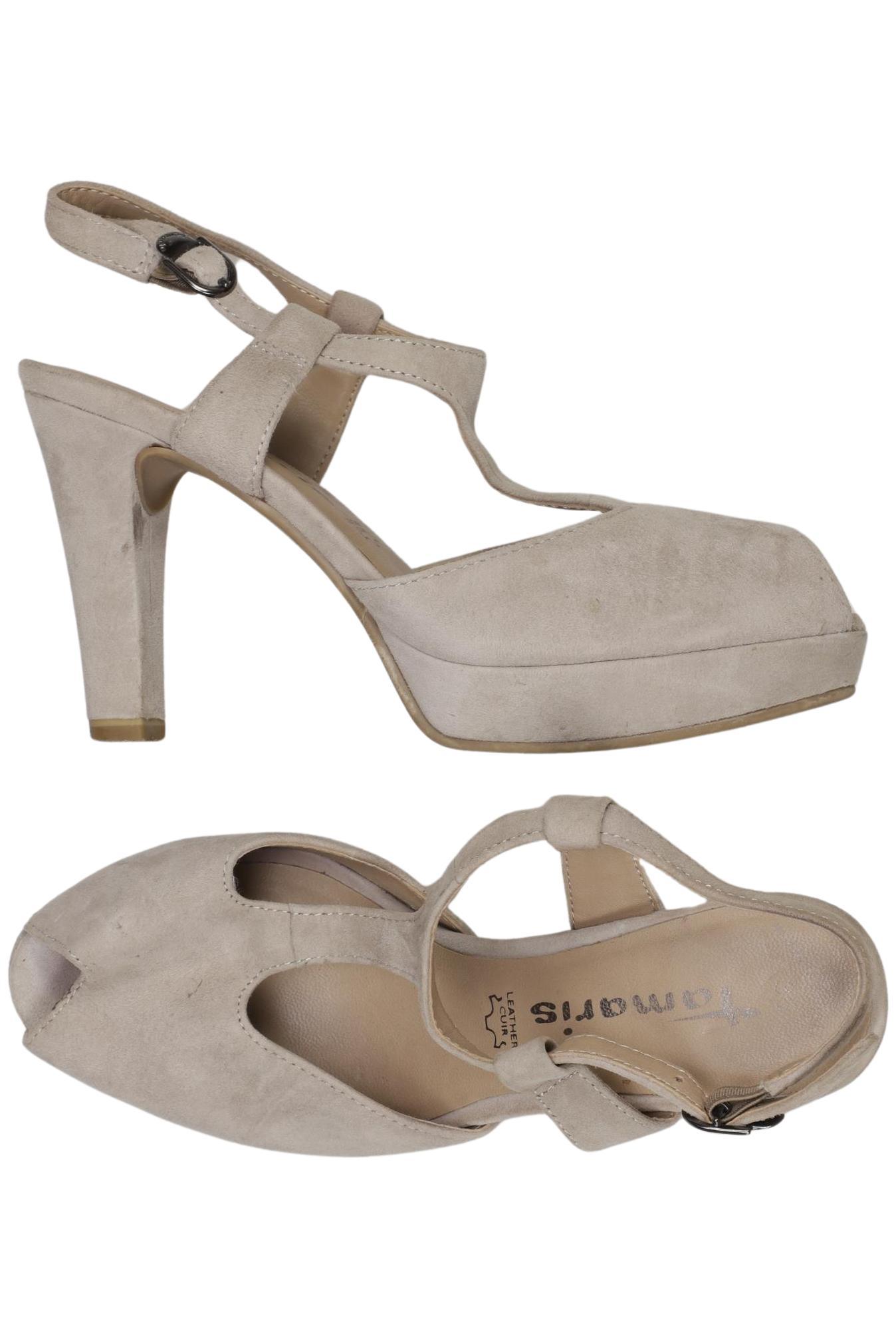 

Tamaris Damen Sandale, beige, Gr. 36