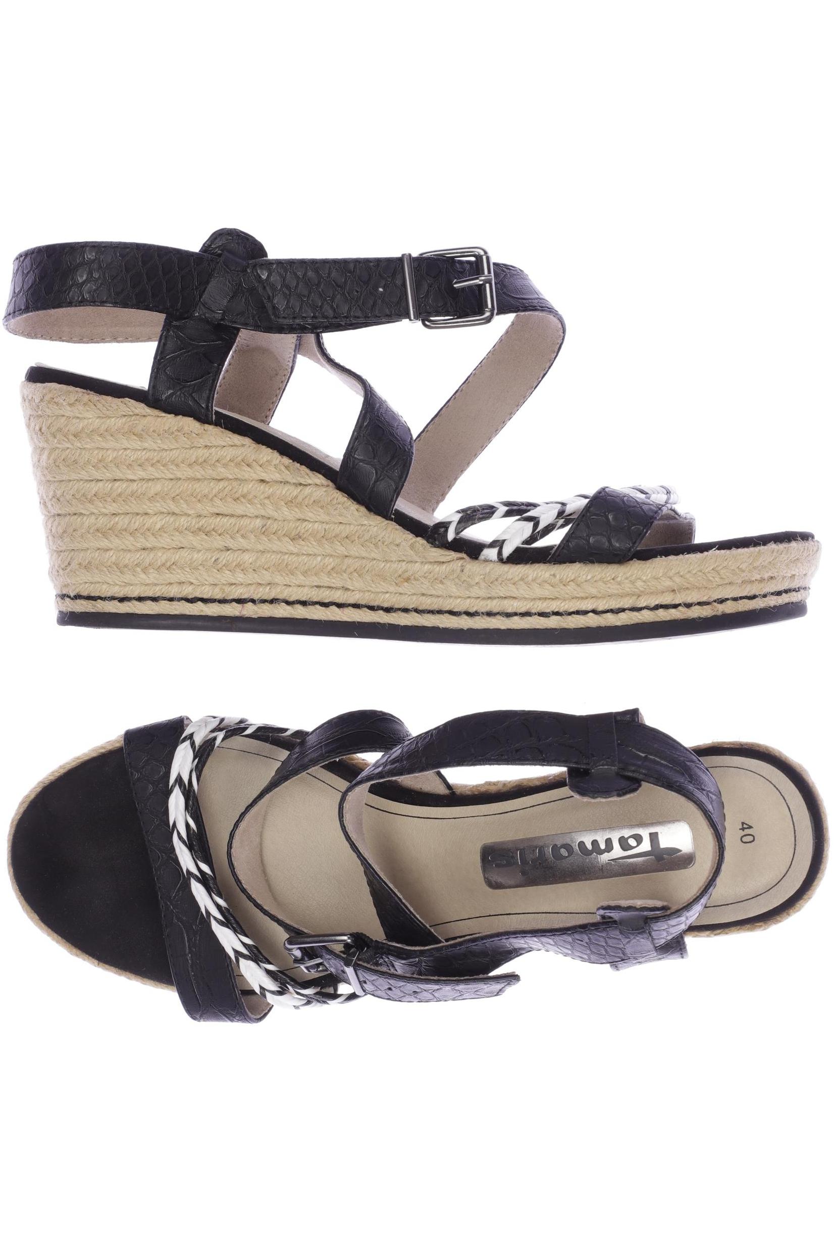 

Tamaris Damen Sandale, schwarz, Gr. 40