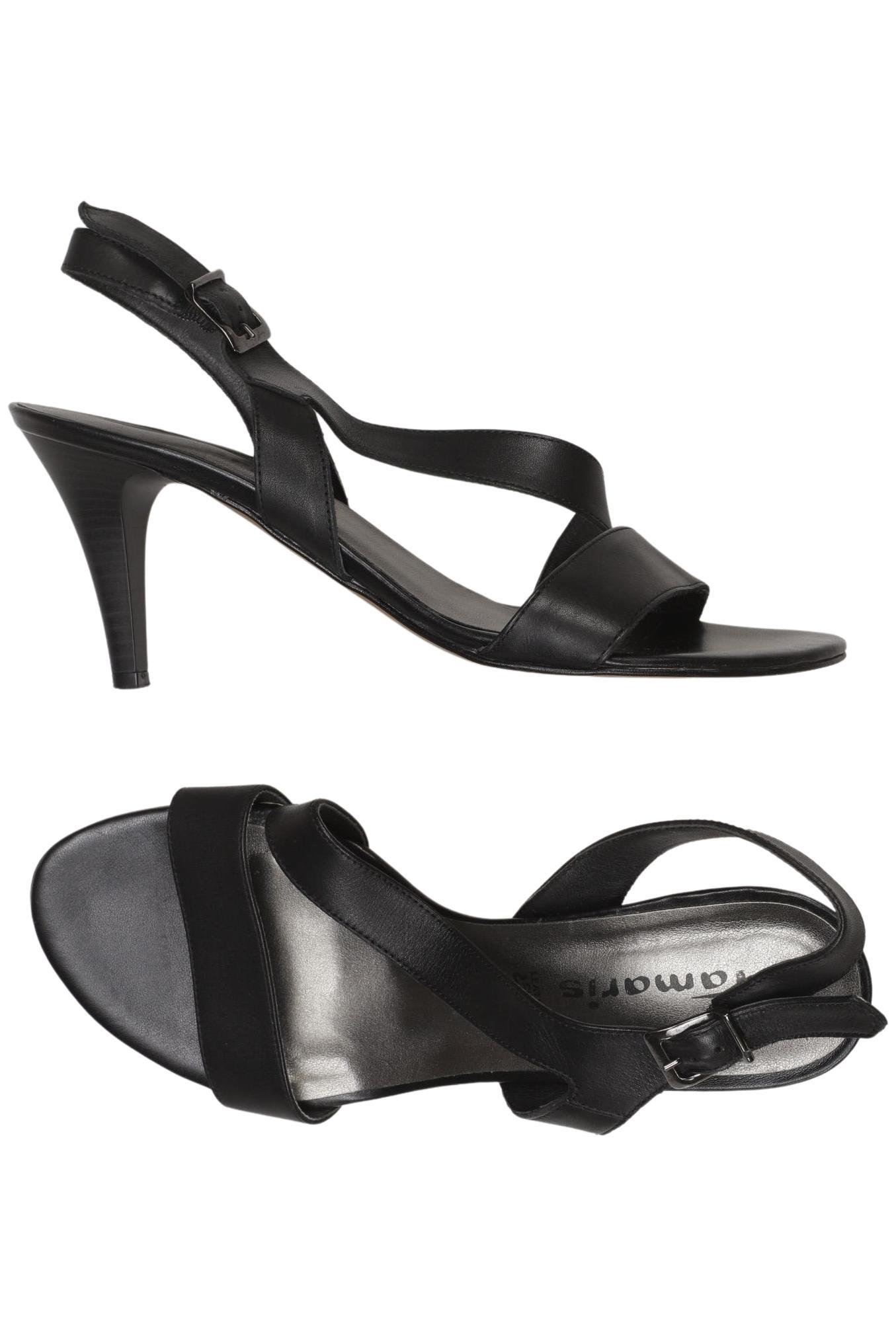 

Tamaris Damen Sandale, schwarz, Gr. 39