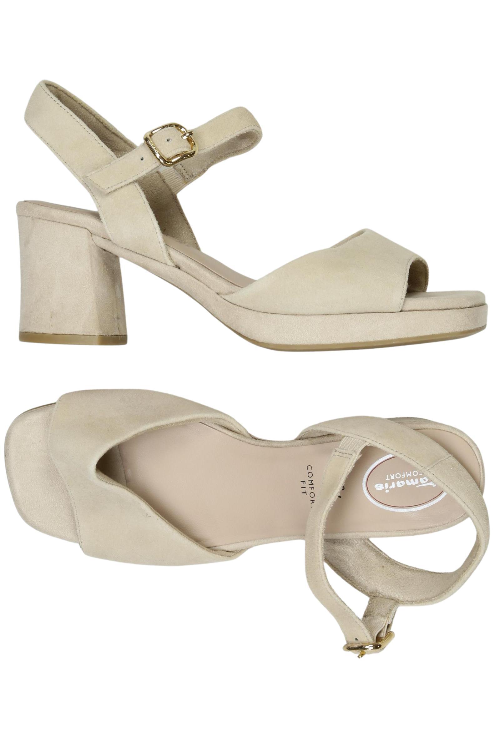 

Tamaris Damen Sandale, beige, Gr. 38
