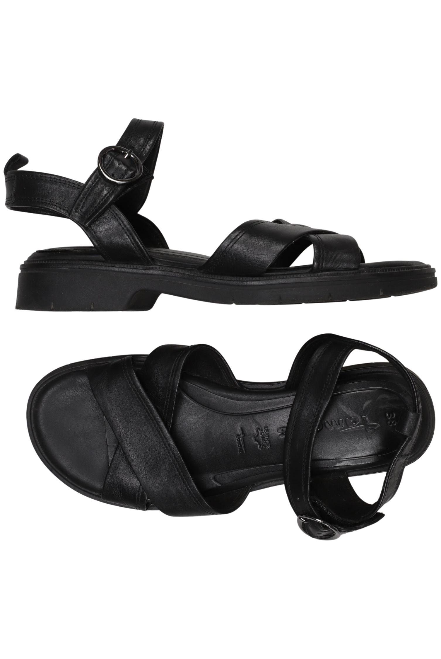 

Tamaris Damen Sandale, schwarz, Gr. 38