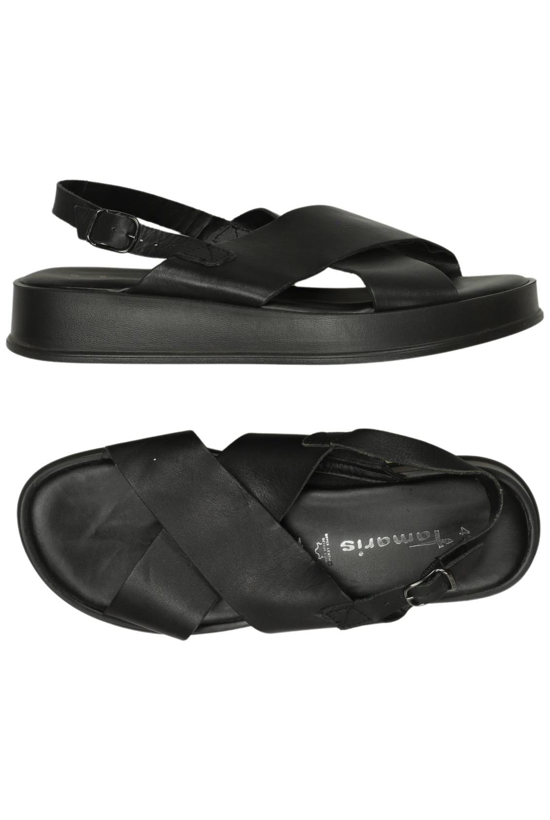 

Tamaris Damen Sandale, schwarz, Gr. 41