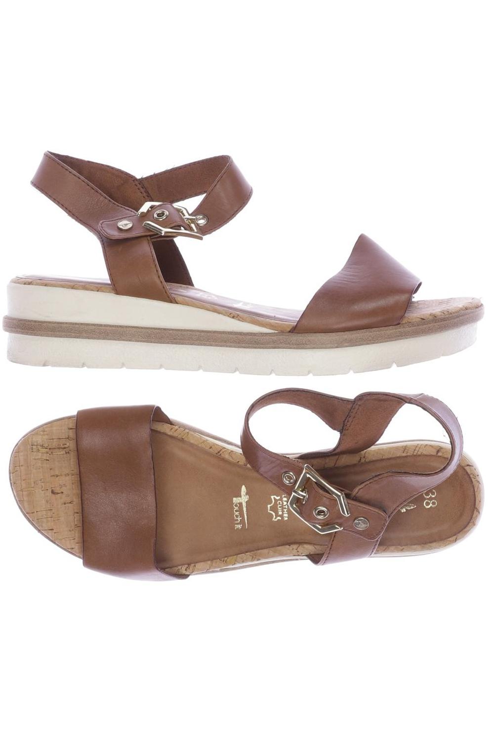 

Tamaris Damen Sandale, braun, Gr. 38