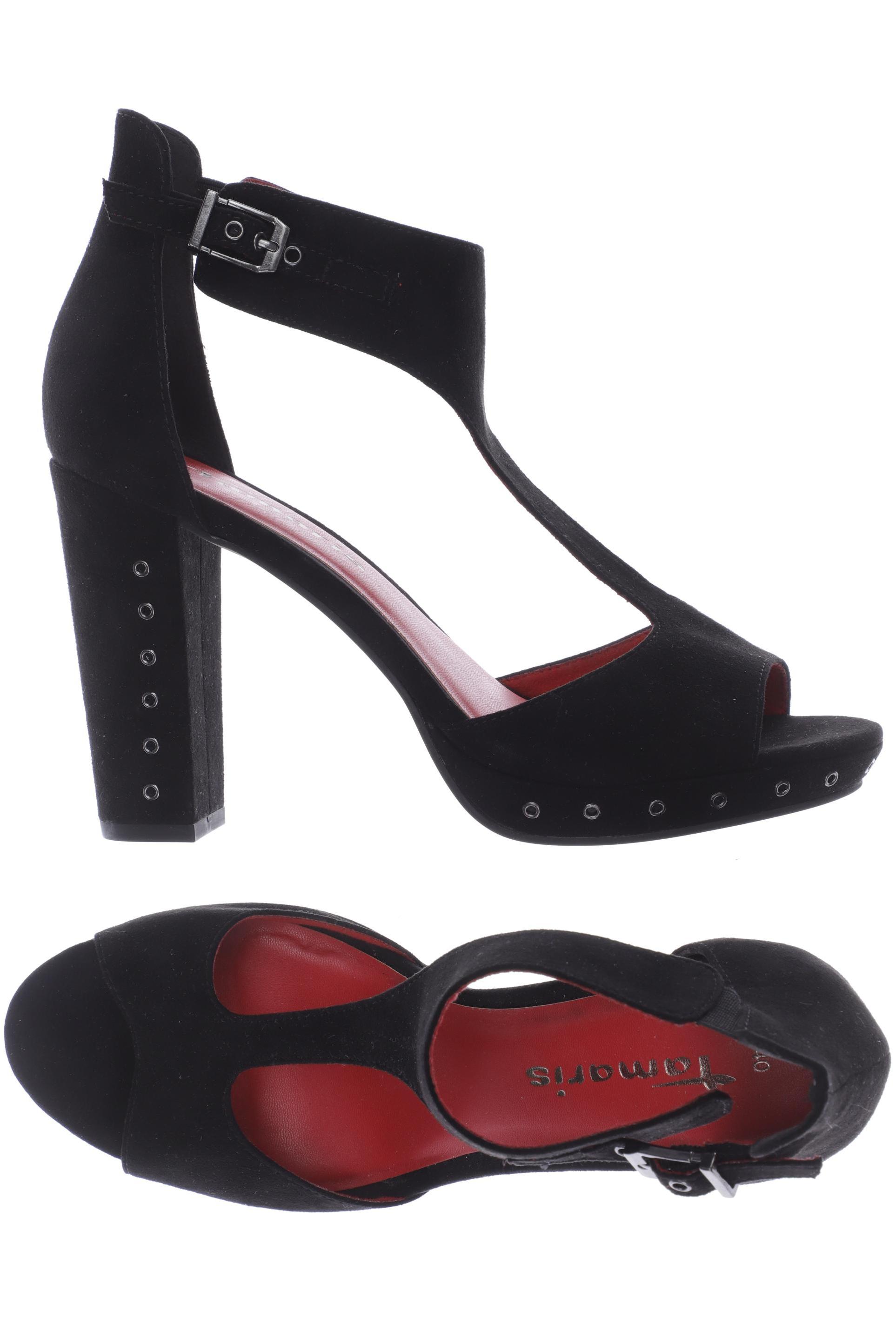 

Tamaris Damen Sandale, schwarz, Gr. 40