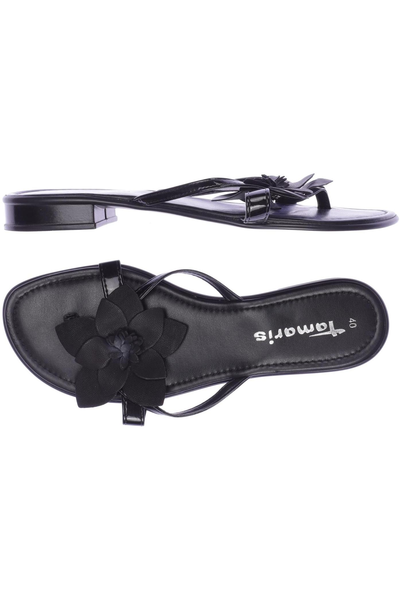 

Tamaris Damen Sandale, schwarz, Gr. 40