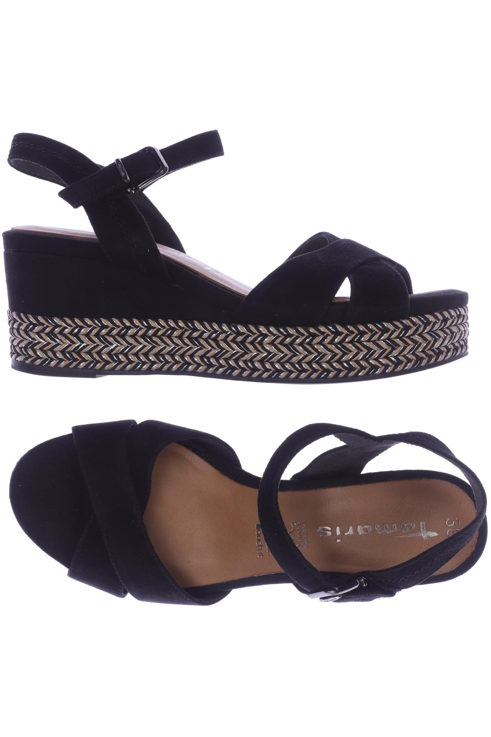 

Tamaris Damen Sandale, schwarz
