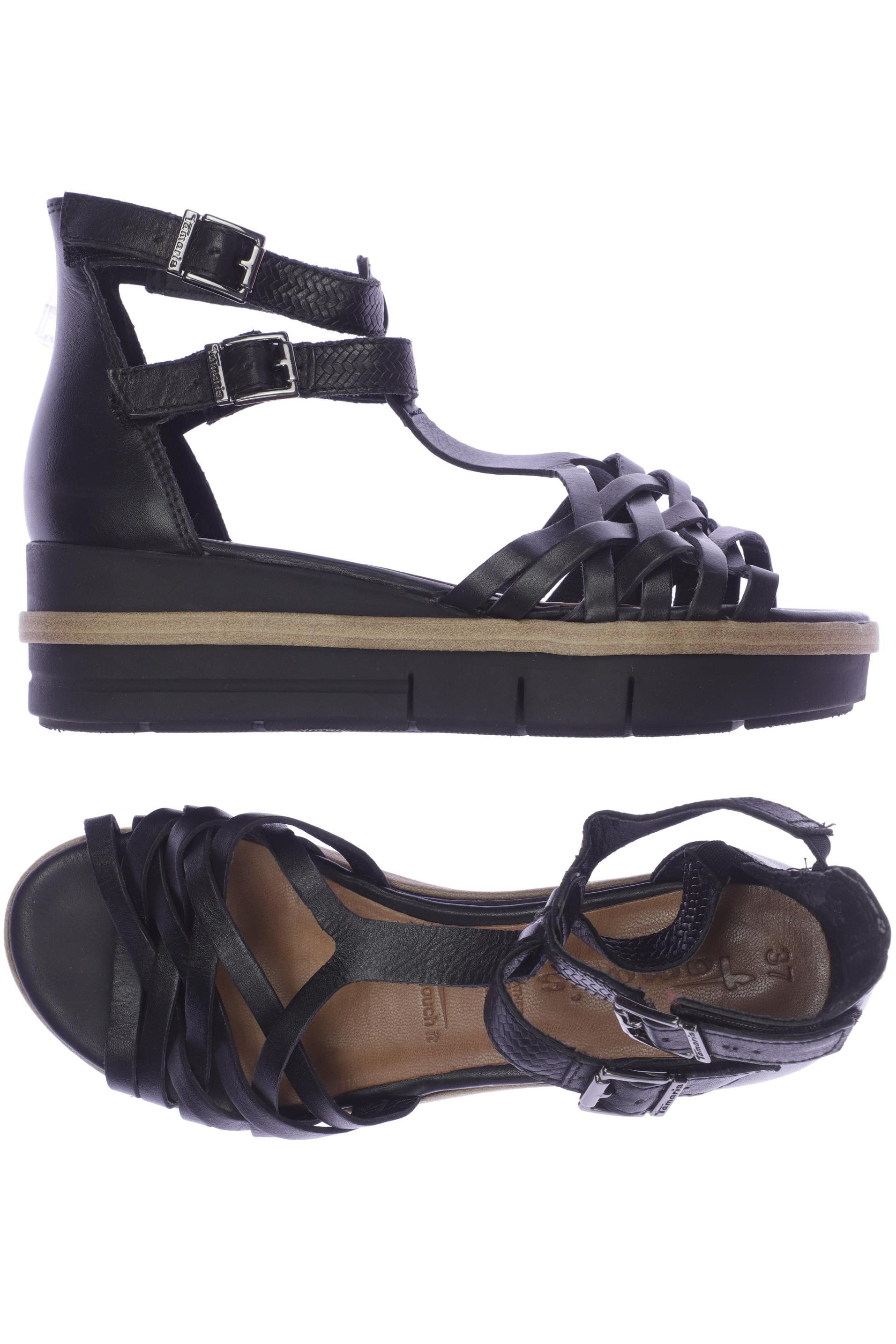 

Tamaris Damen Sandale, schwarz, Gr. 37