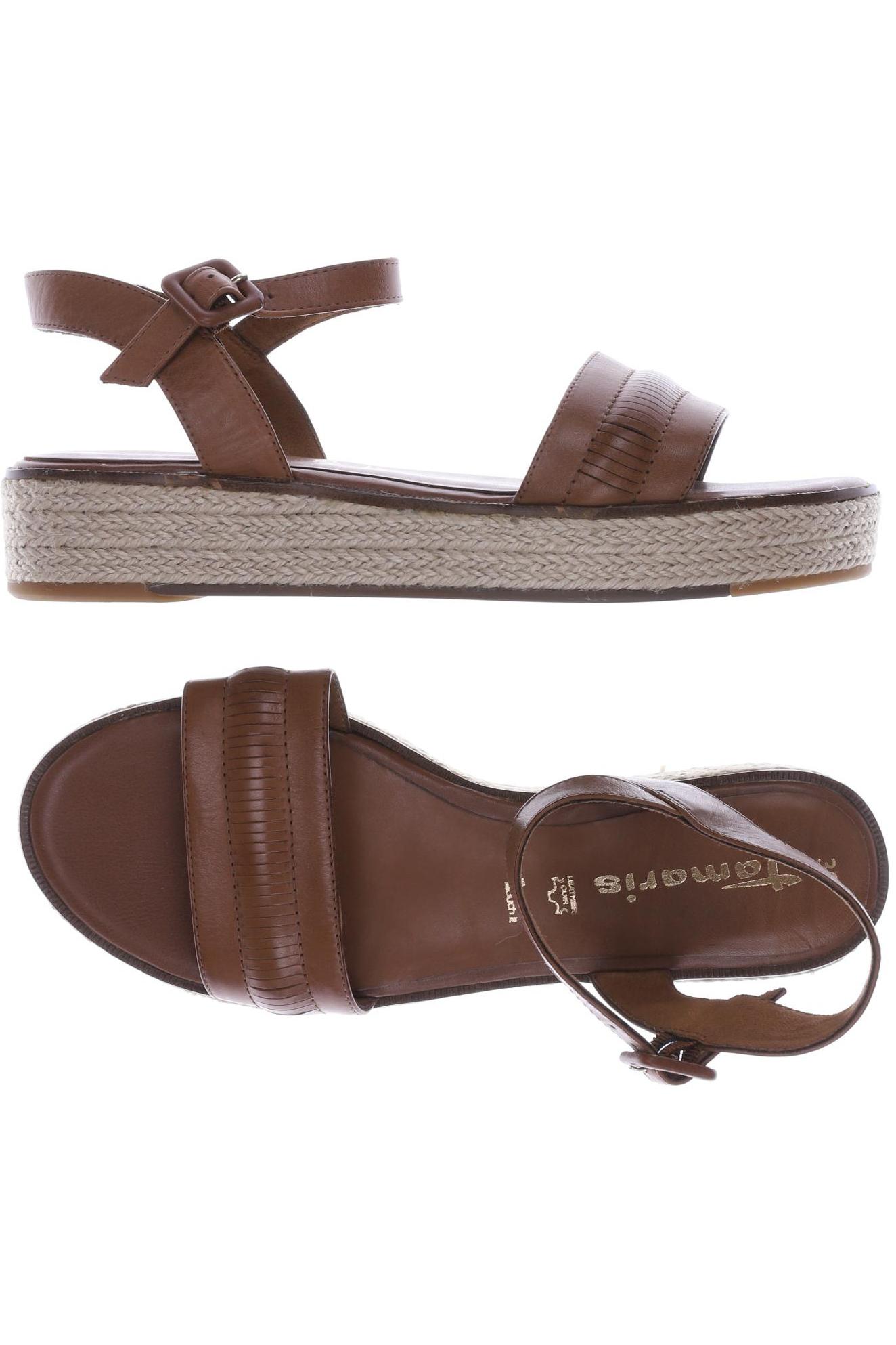 

Tamaris Damen Sandale, braun, Gr. 39