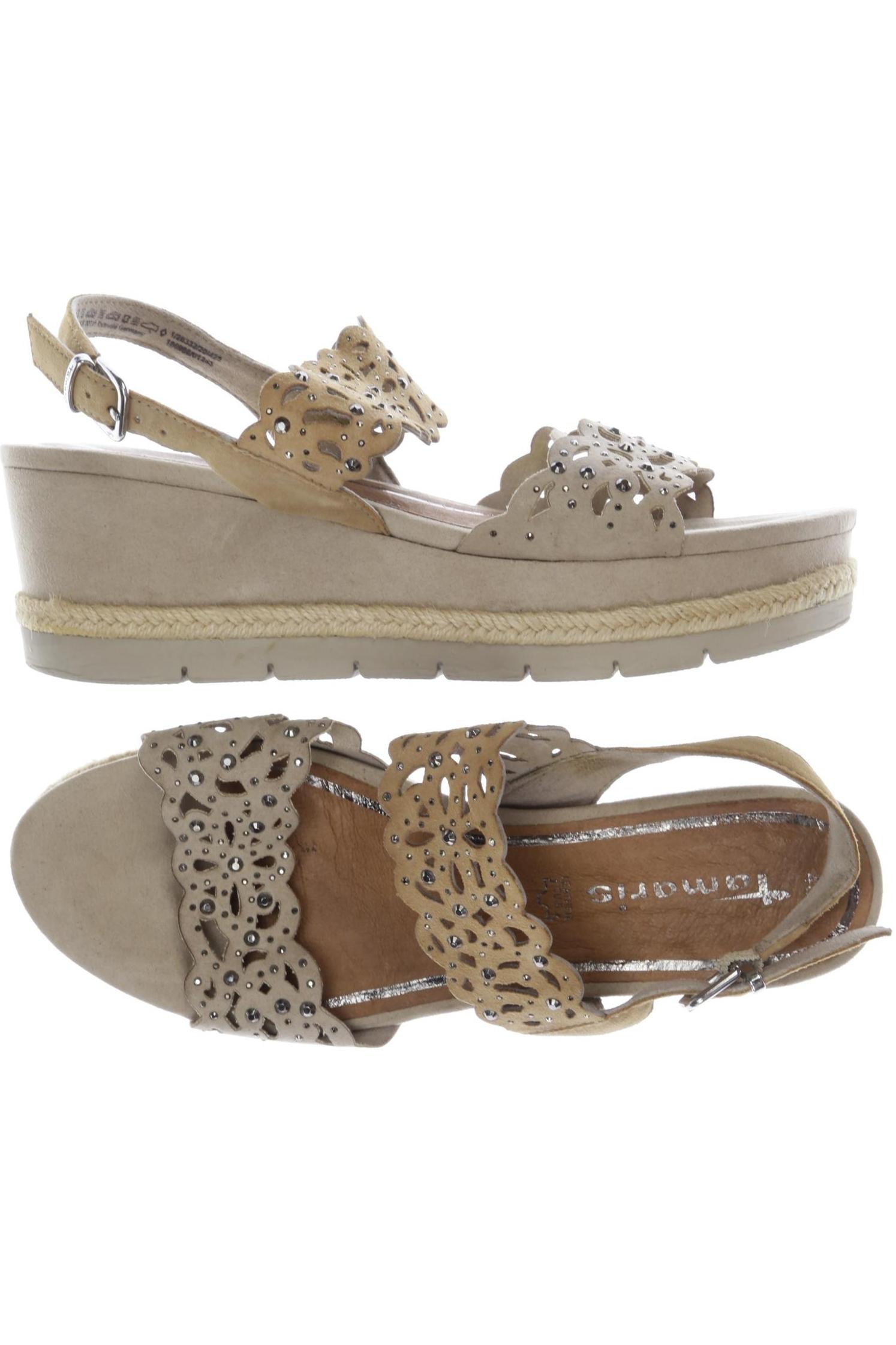 

Tamaris Damen Sandale, beige, Gr. 40