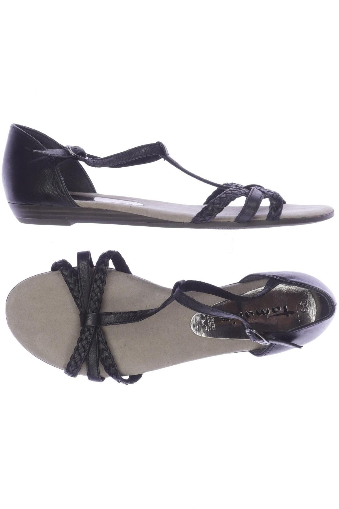 

Tamaris Damen Sandale, schwarz, Gr. 39