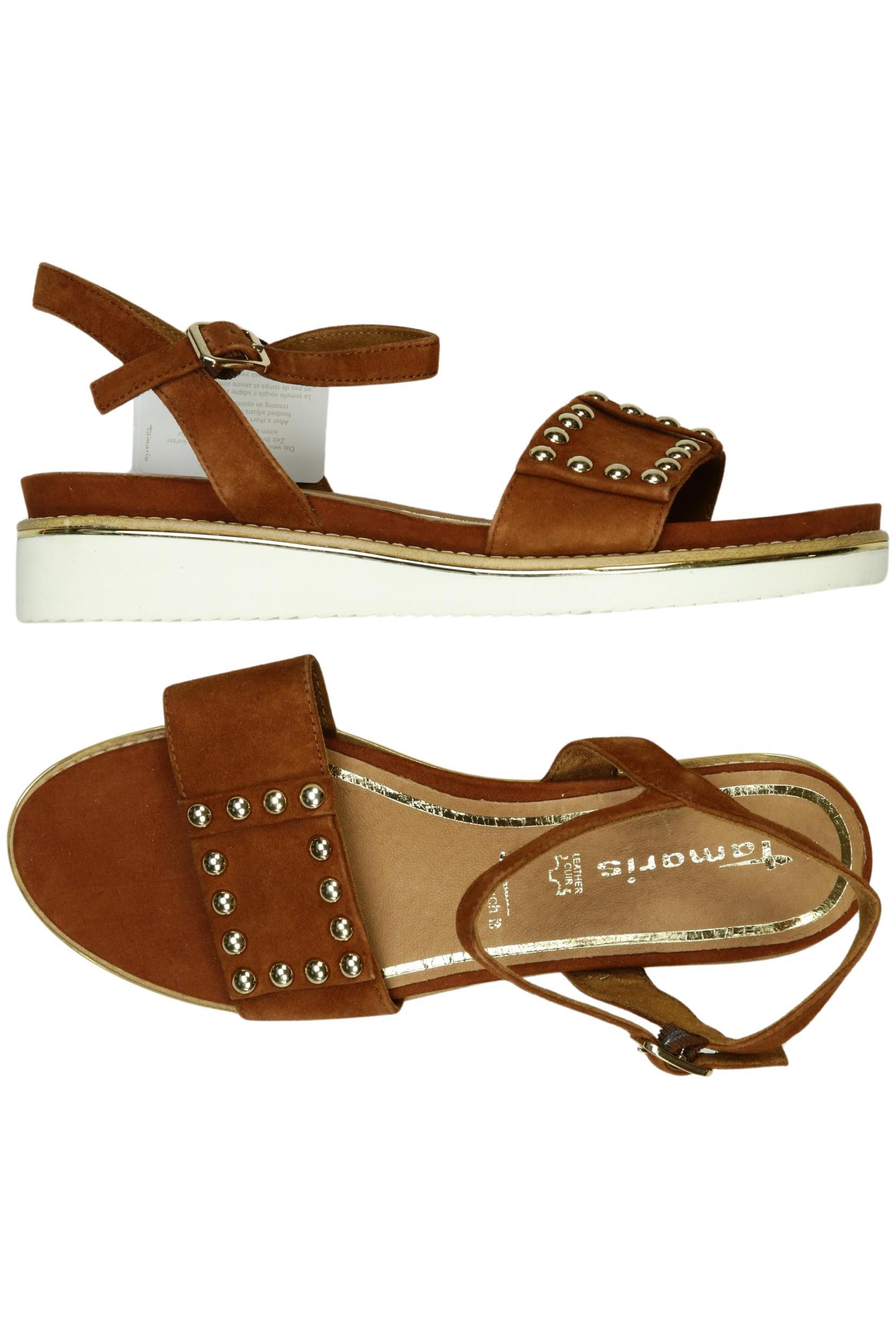 

Tamaris Damen Sandale, braun, Gr. 41