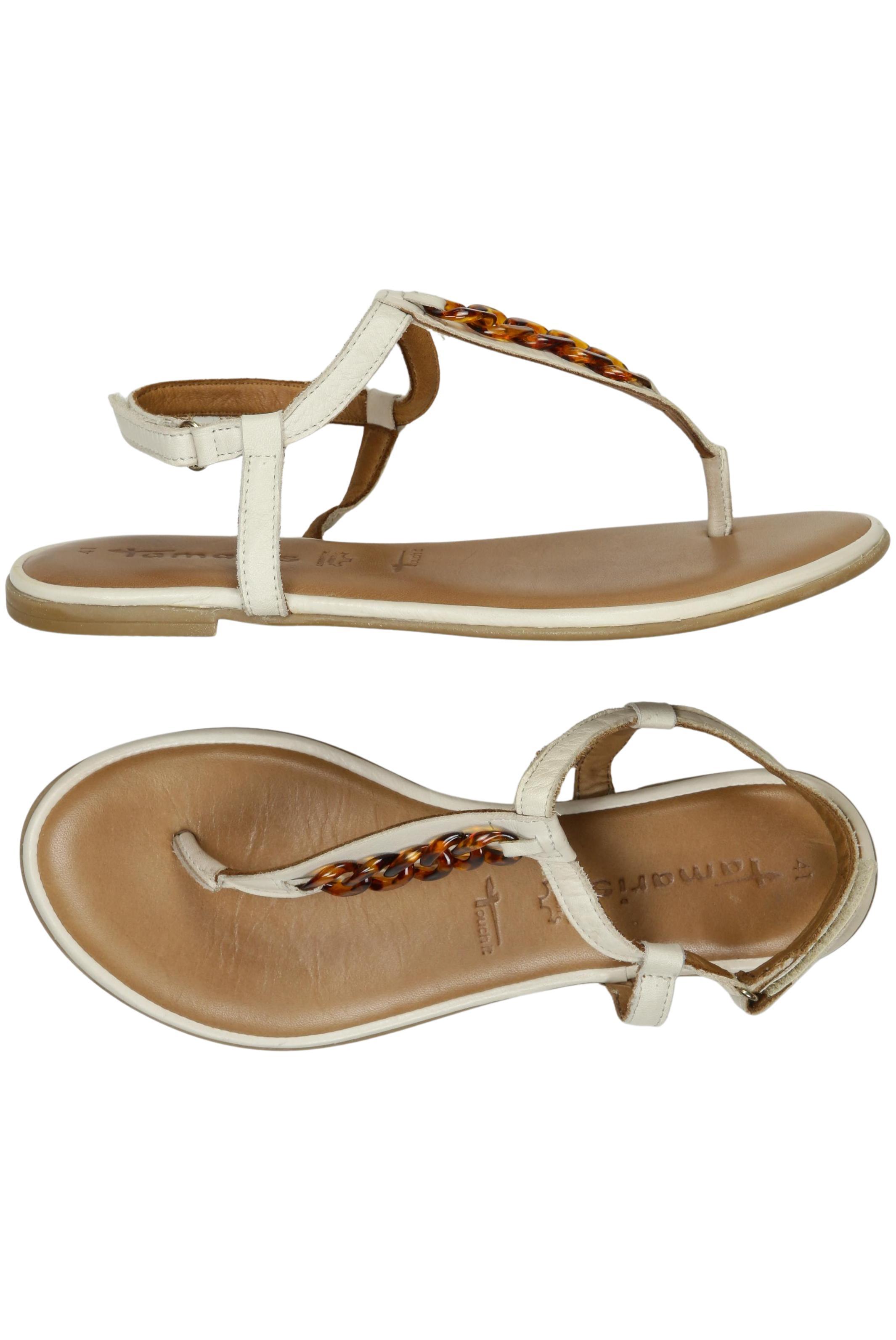 

Tamaris Damen Sandale, cremeweiß, Gr. 41