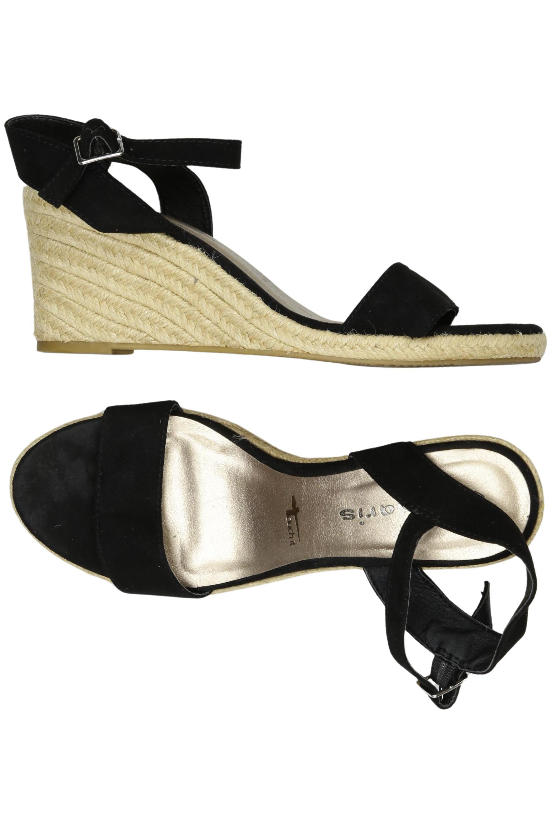 

Tamaris Damen Sandale, schwarz, Gr. 40