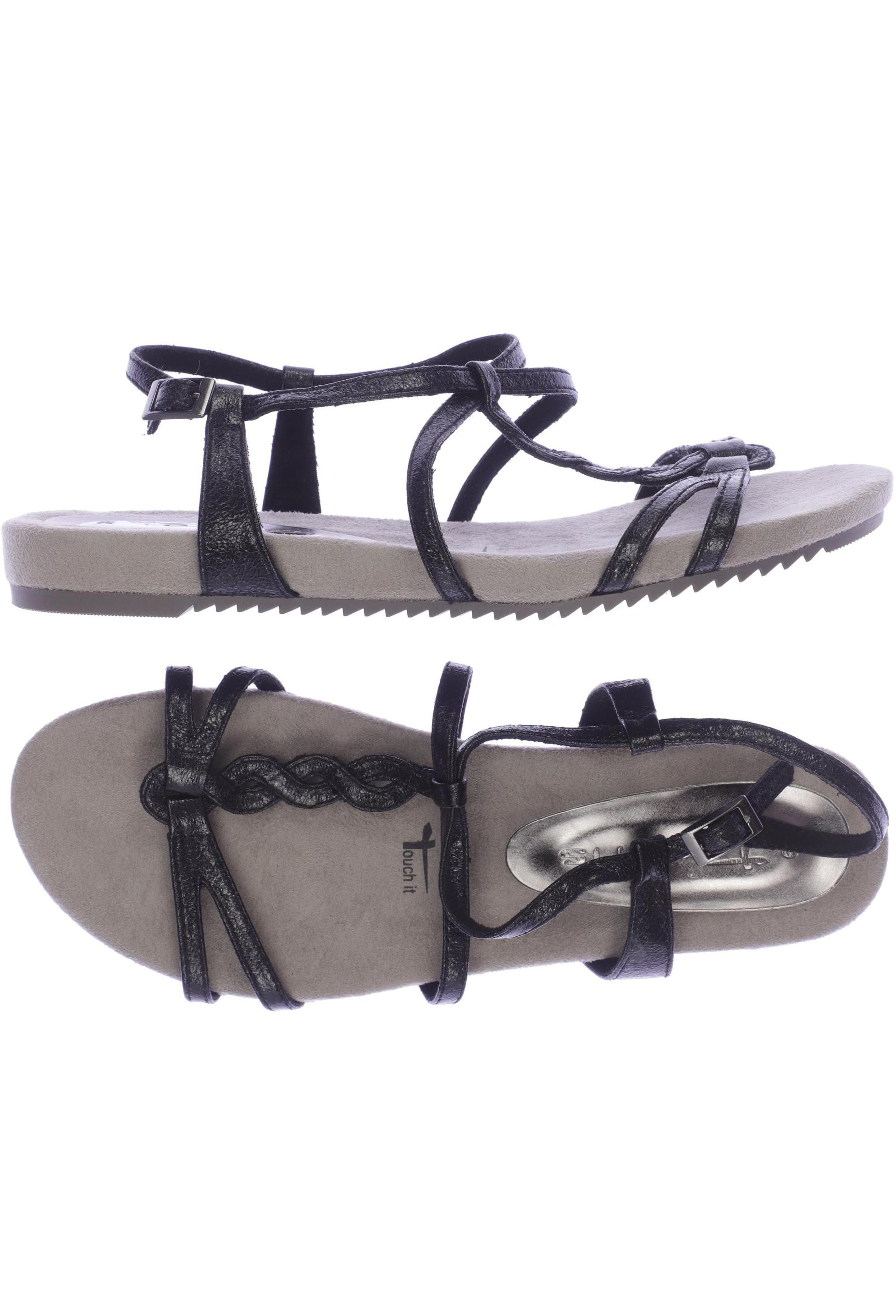 

Tamaris Damen Sandale, schwarz, Gr. 39
