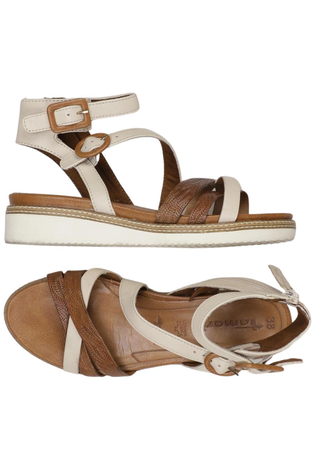 

Tamaris Damen Sandale, beige, Gr. 38