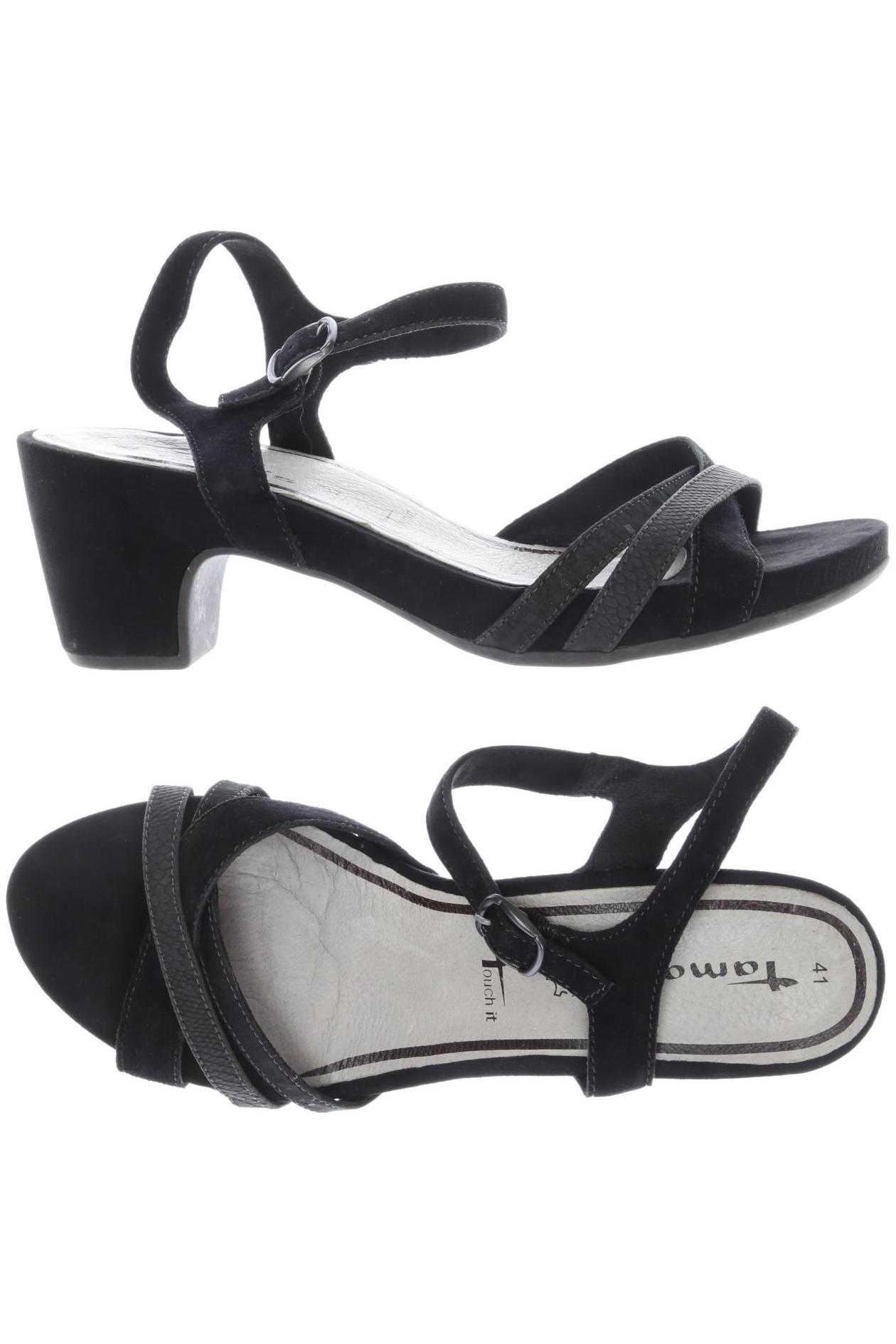 

Tamaris Damen Sandale, schwarz, Gr. 41