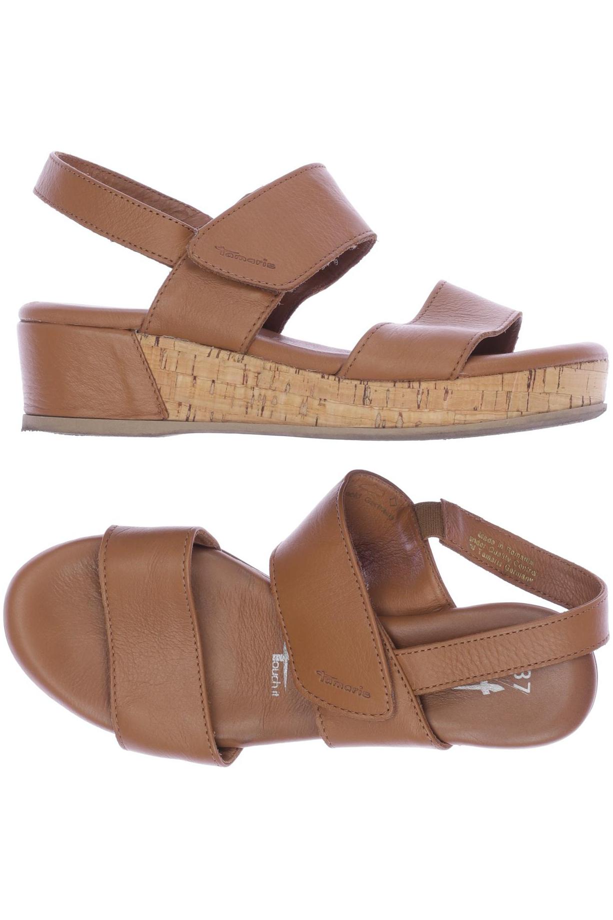 

Tamaris Damen Sandale, braun, Gr. 37