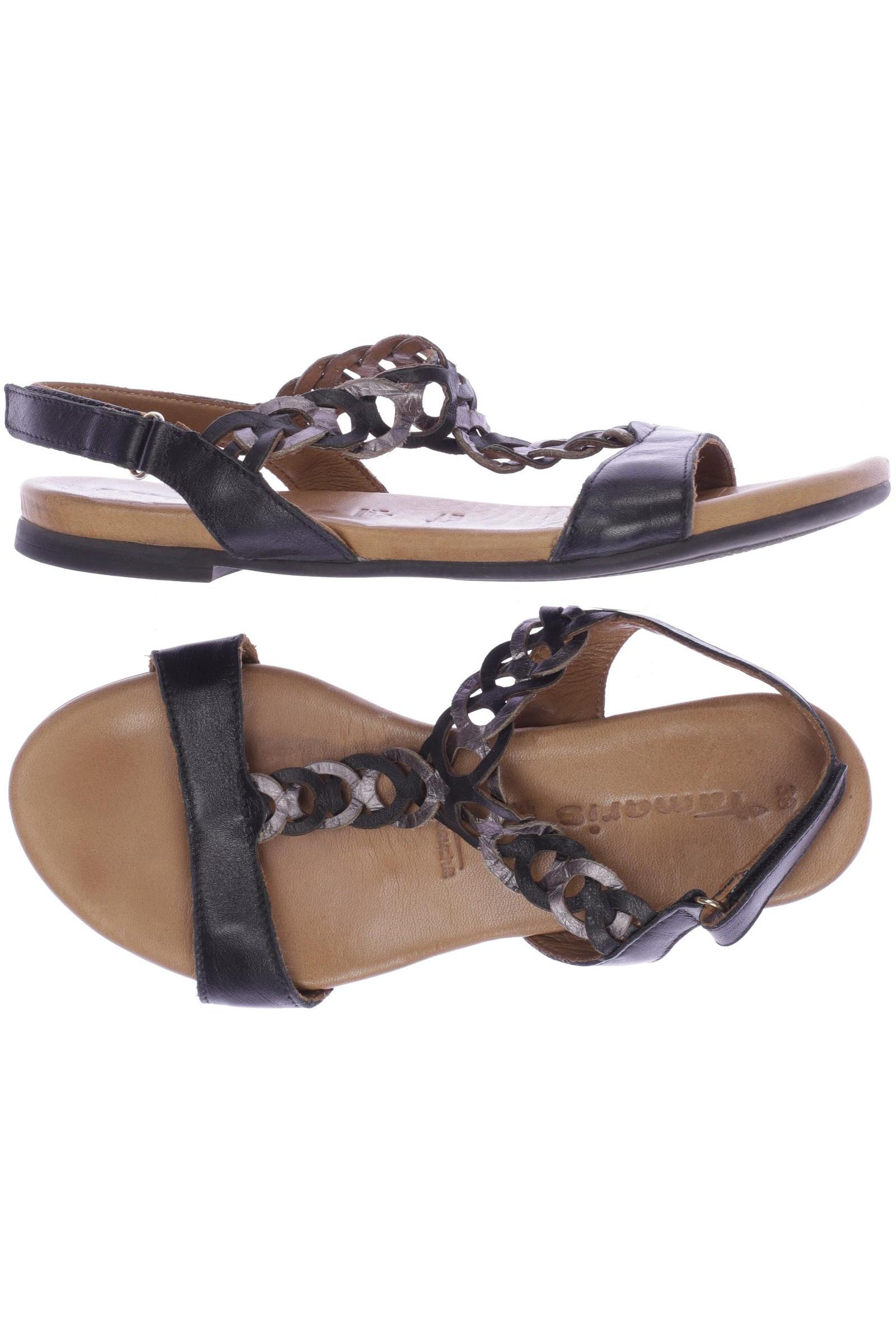 

Tamaris Damen Sandale, schwarz, Gr. 38