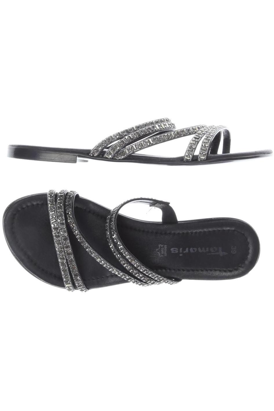 

Tamaris Damen Sandale, schwarz, Gr. 39