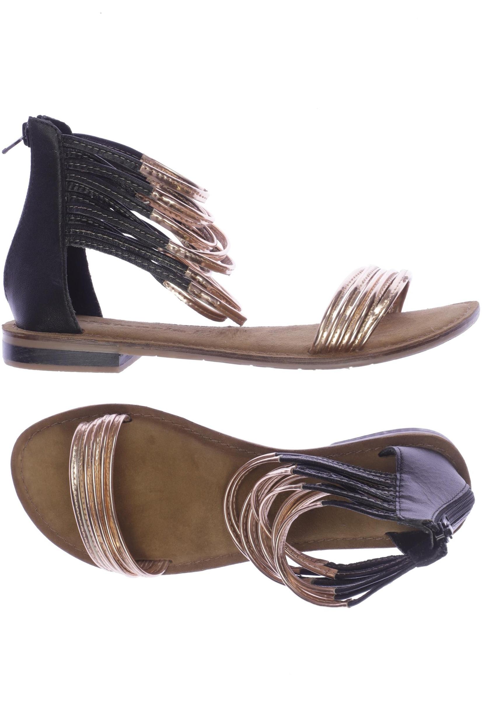 

Tamaris Damen Sandale, gold, Gr. 38