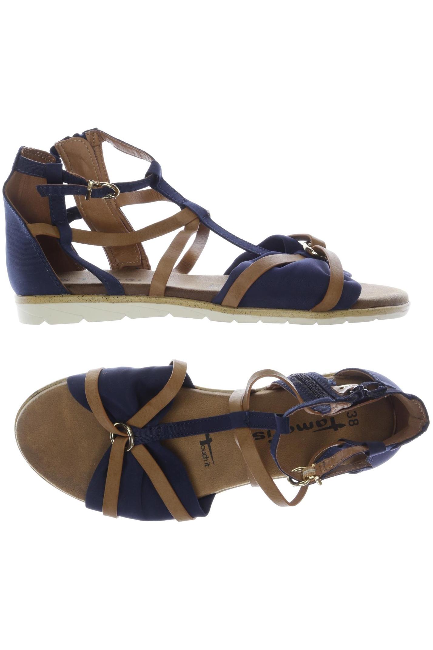 

Tamaris Damen Sandale, marineblau, Gr. 38