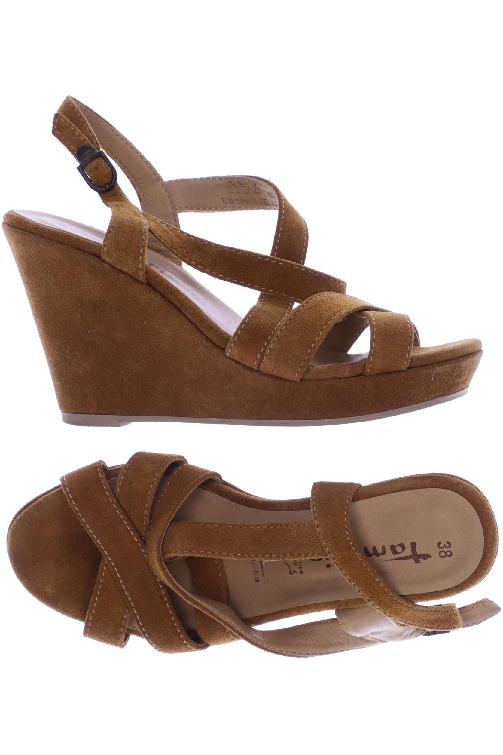 

Tamaris Damen Sandale, braun, Gr. 38
