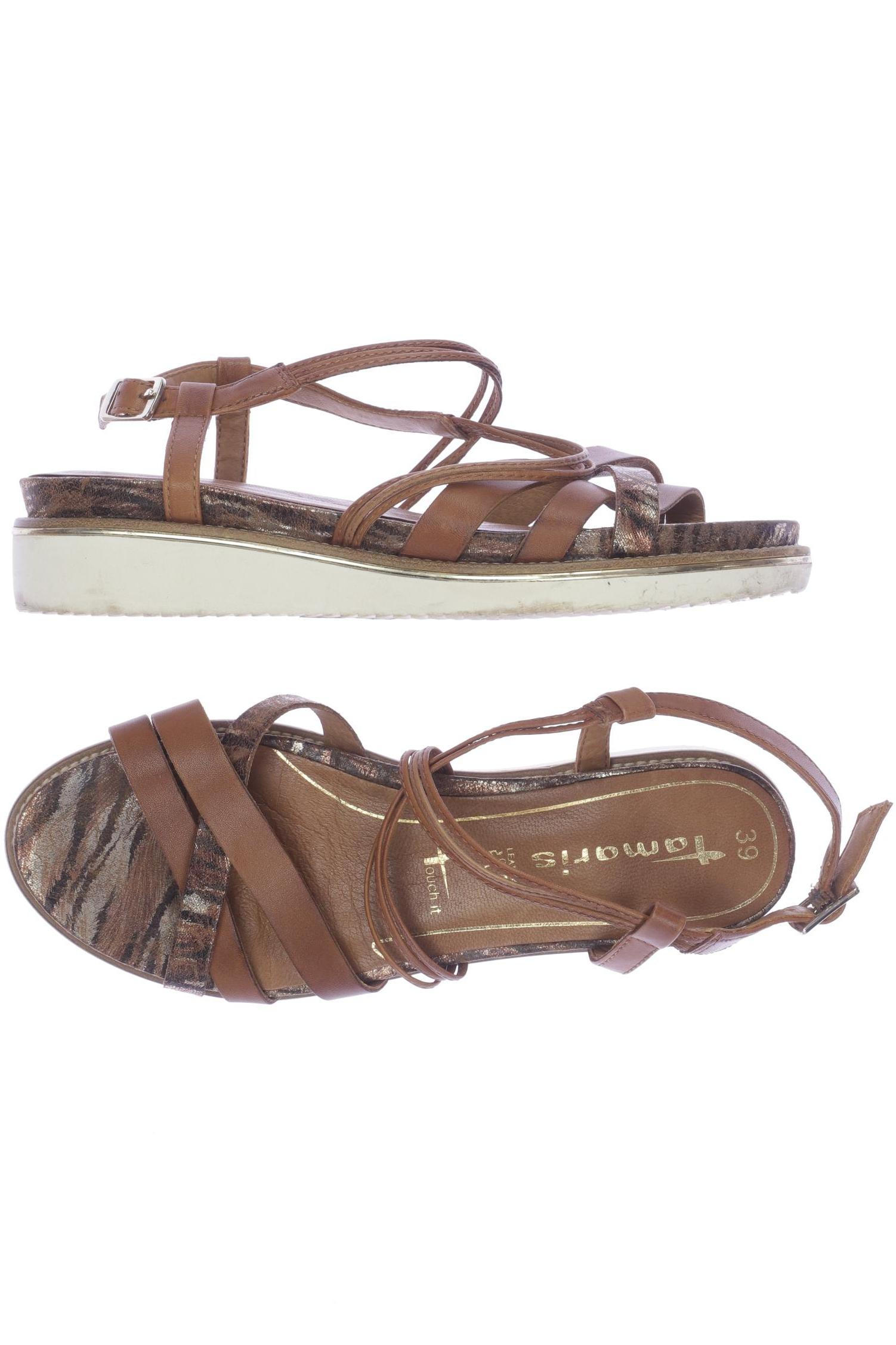 

Tamaris Damen Sandale, braun, Gr. 39